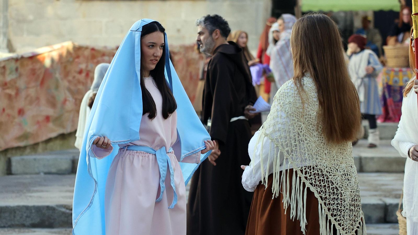Imágenes del Belén Viviente de la plaza San Lucas en Jerez