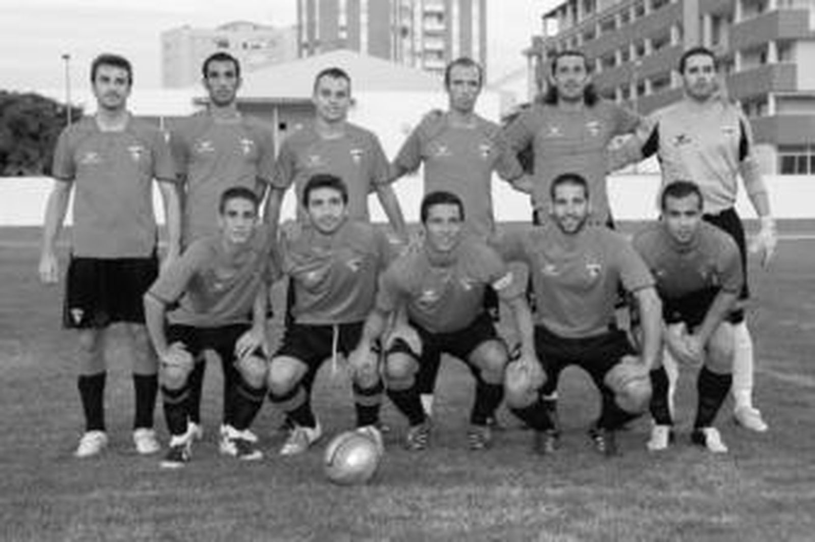 Una formación reciente del Ayamonte.