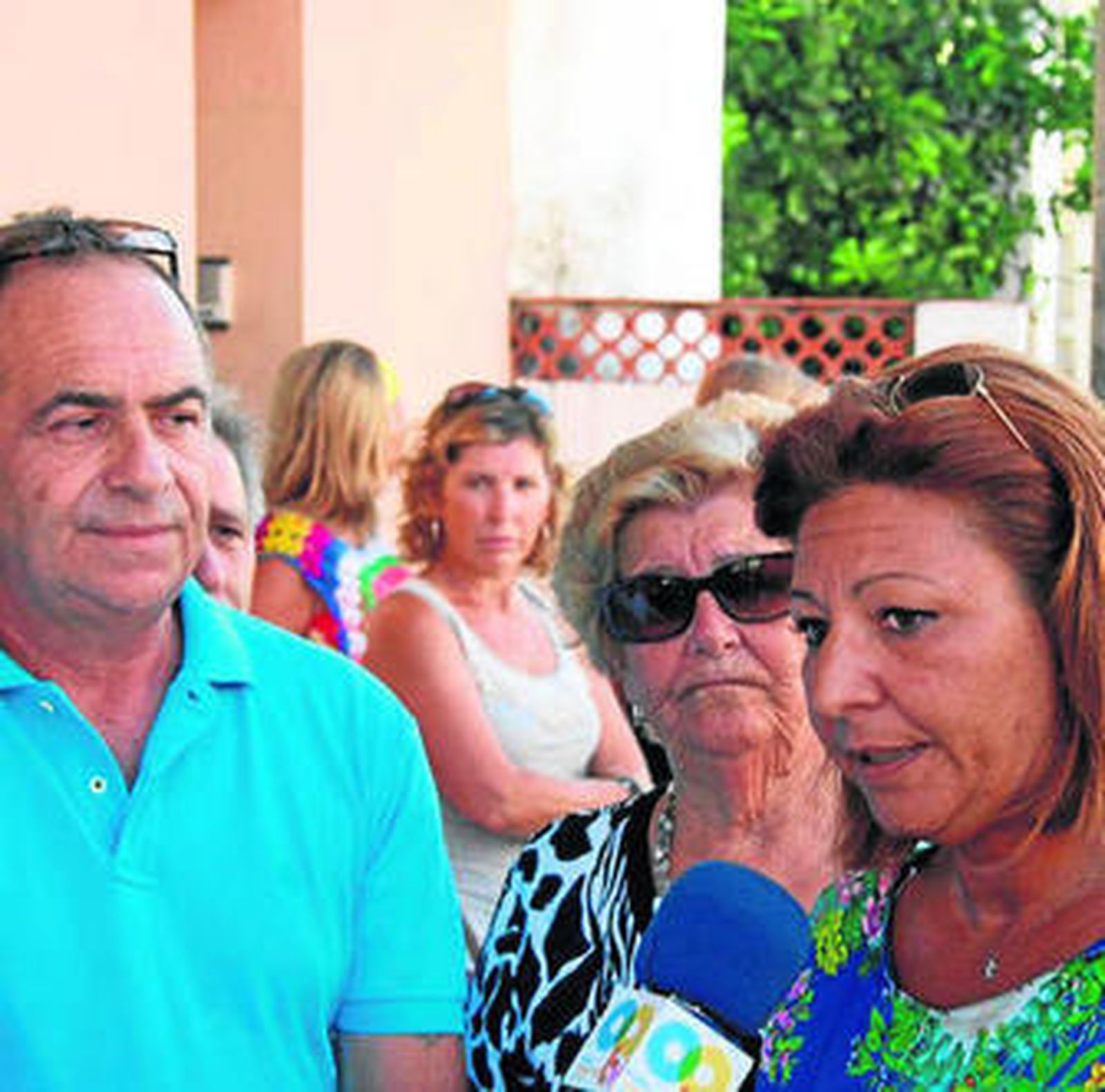 Angelines Ortiz, durante su visita a La Juliana.