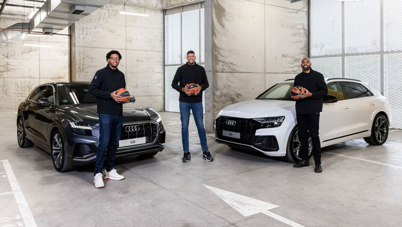 Audi entrega sus nuevos coches a los jugadores del Real Madrid Baloncesto