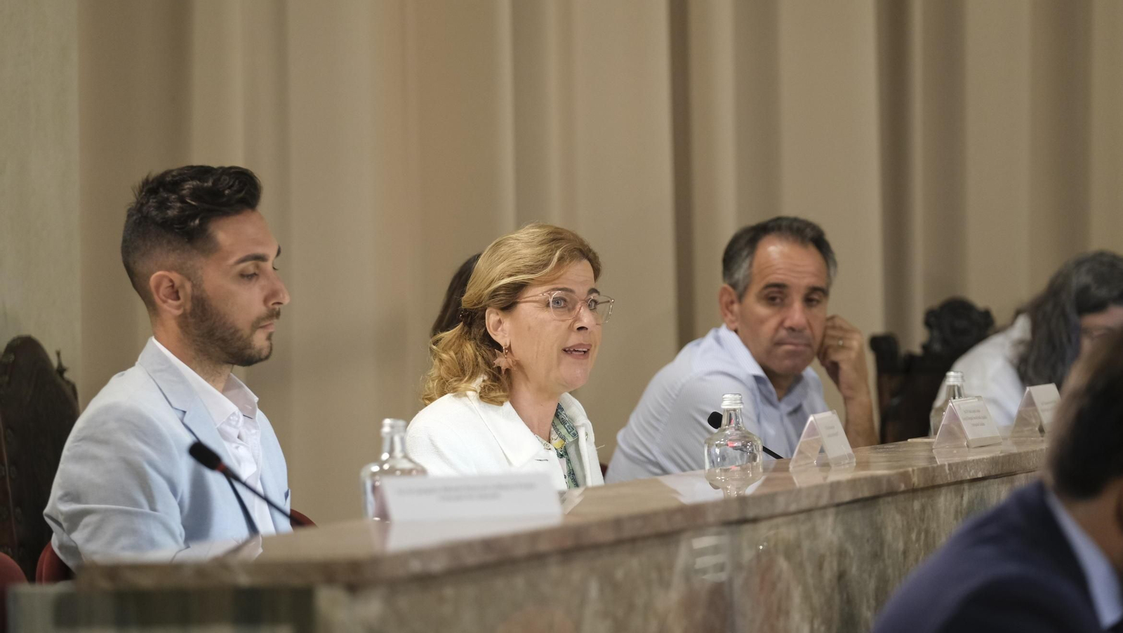 Paola Laynez, concejal de  Familia, en el Pleno