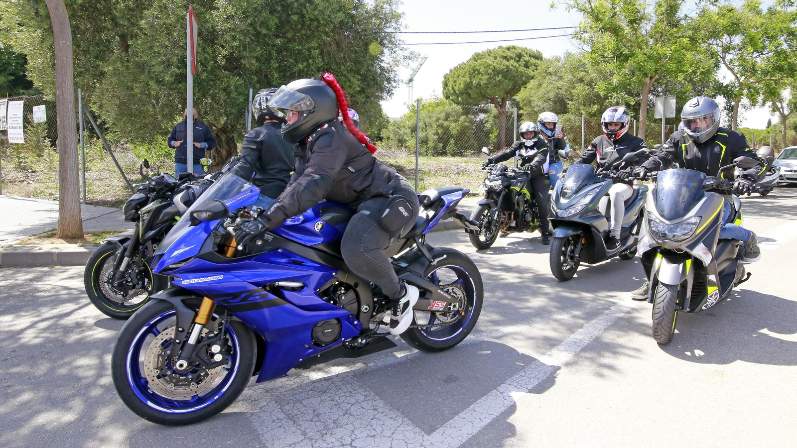 Imágenes del ambiente motero en Jerez