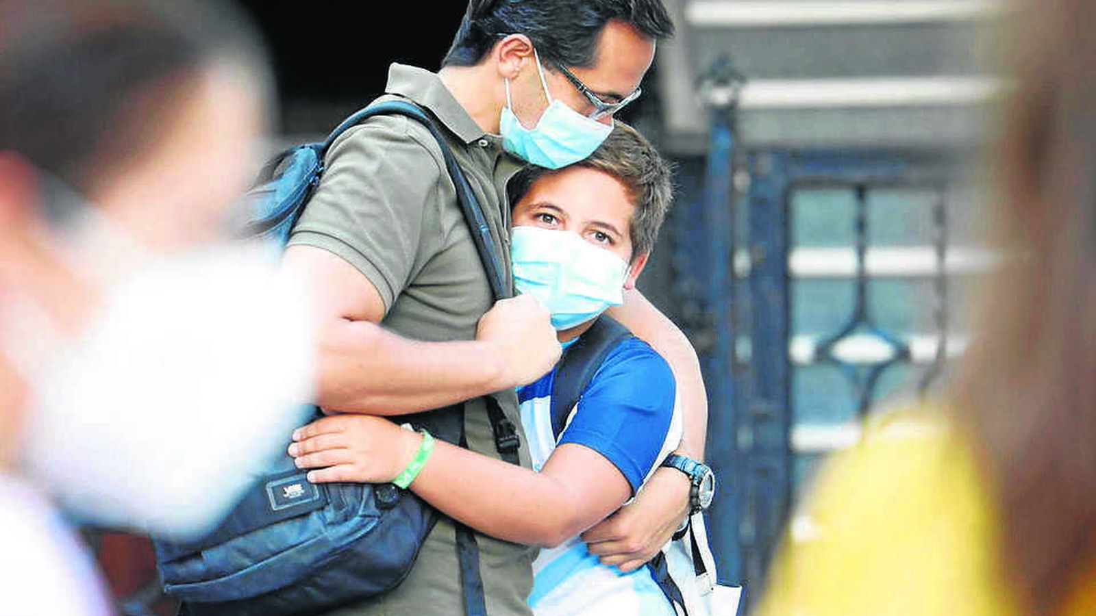 Mascarillas obligatorias en los colegios.
