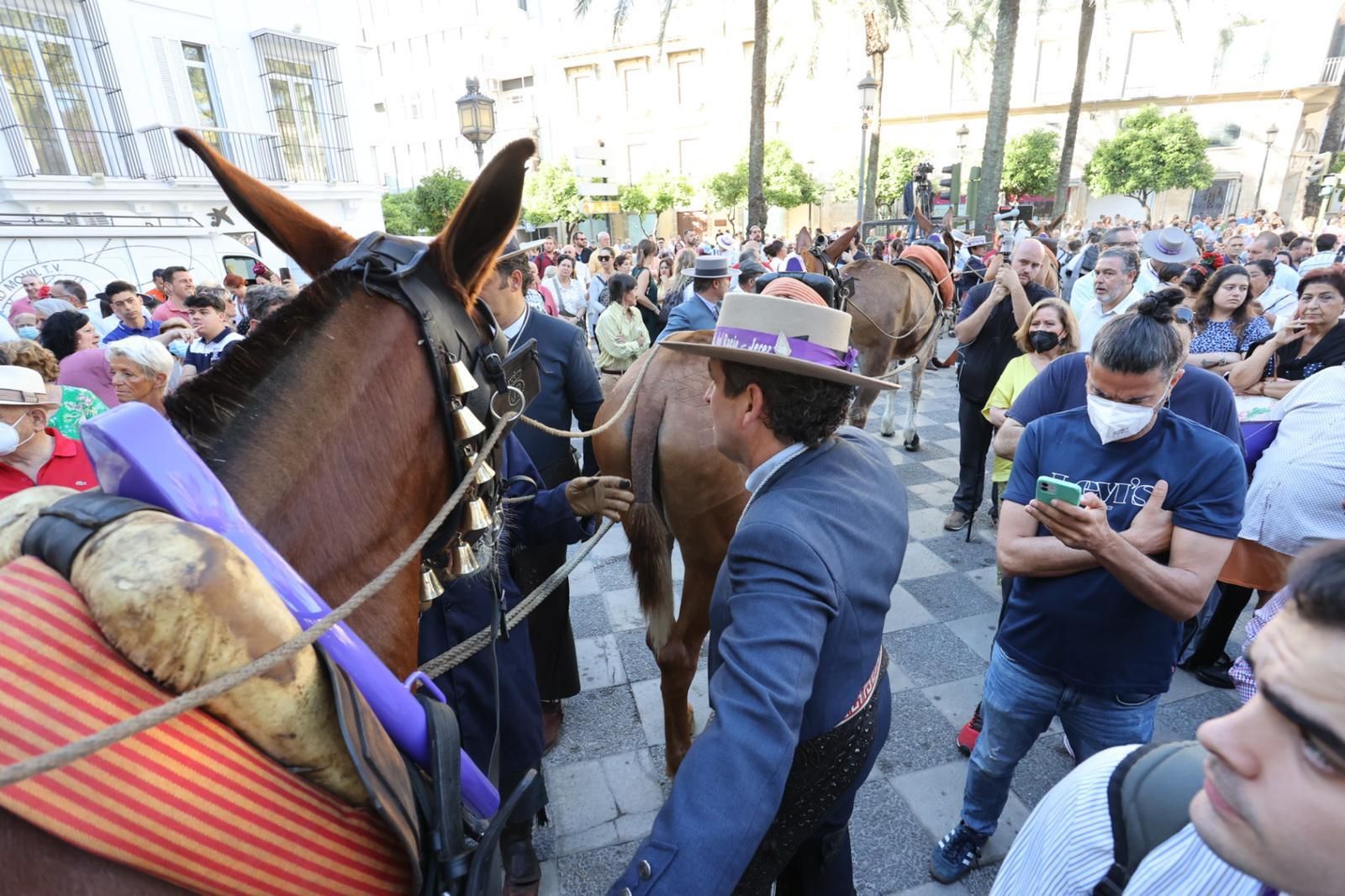 La salida de la Hermandad del Rocío de Jerez, en imágenes