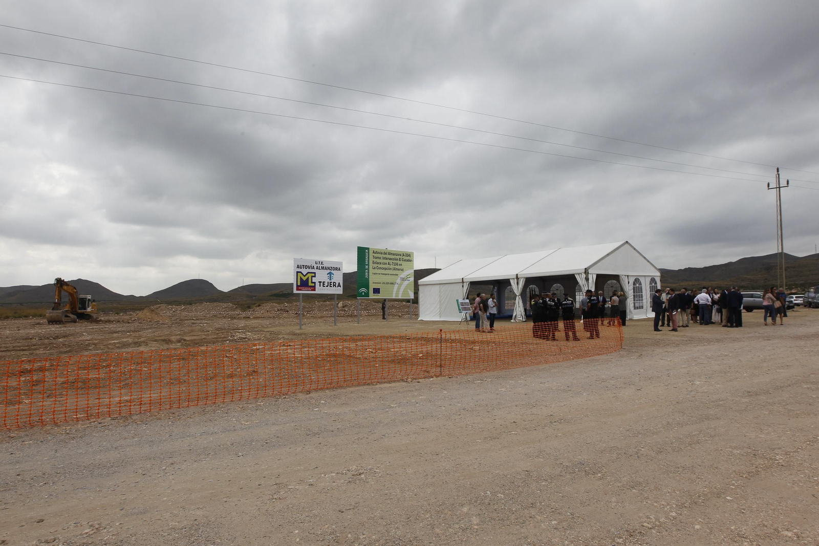 Fotogalería colocación primera piedra cuarto tramo Autovía del Almanzora