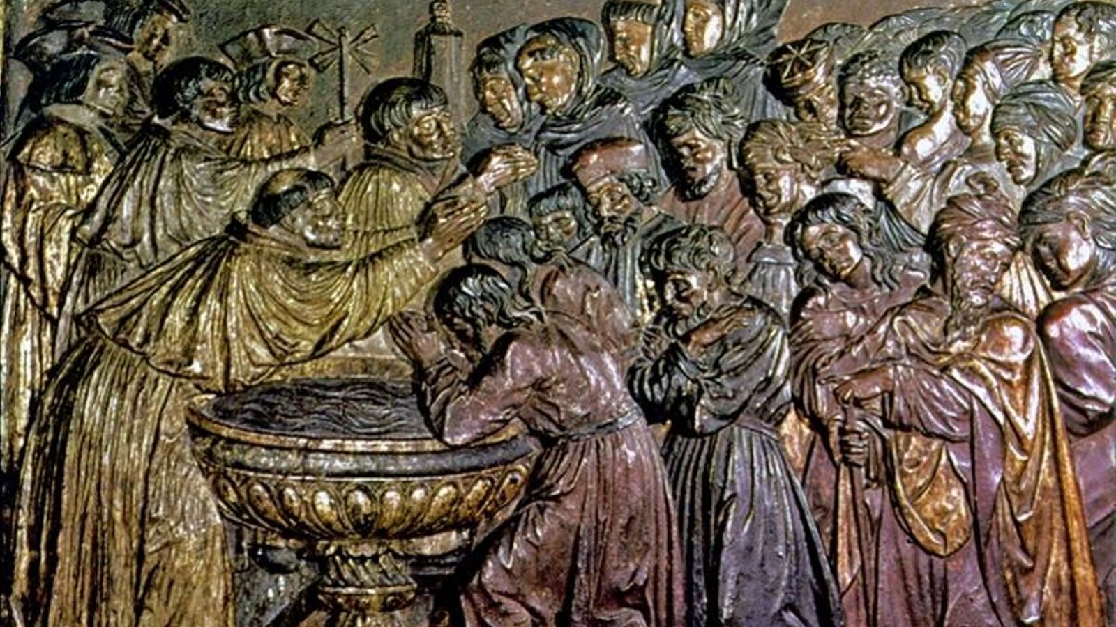 Detalle de la sillería del coro de la Capilla Real de Granada, de Felipe Vigarny.