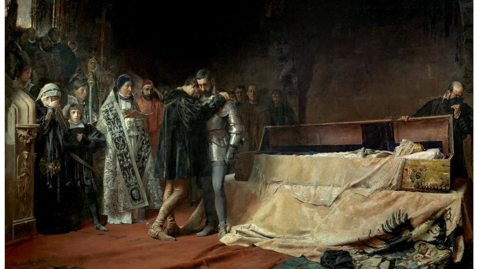 Conversión del Duque de Gandía ante el cadaver de Isabel