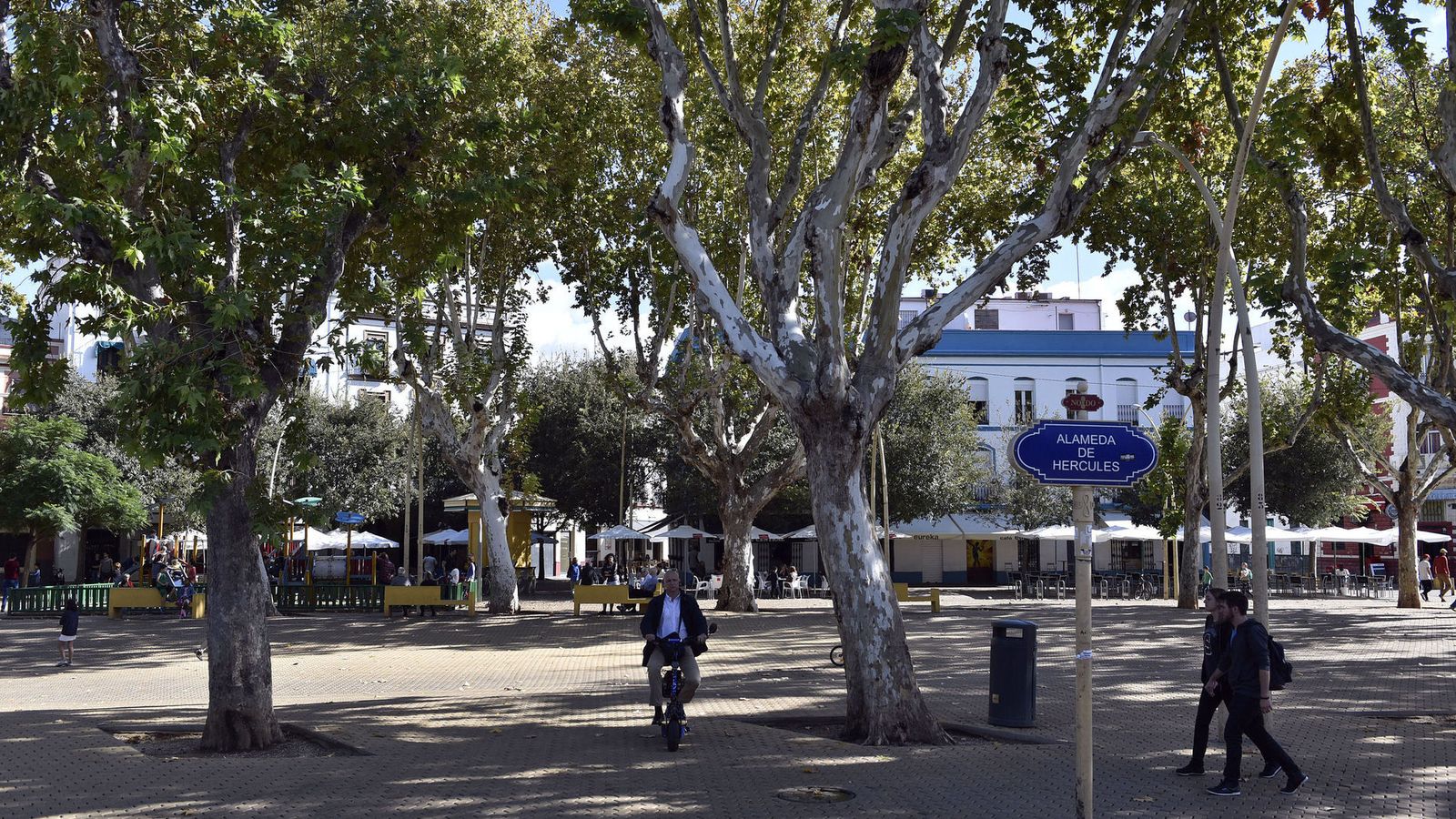 La Alameda de Hércules tras su profunda transformación.