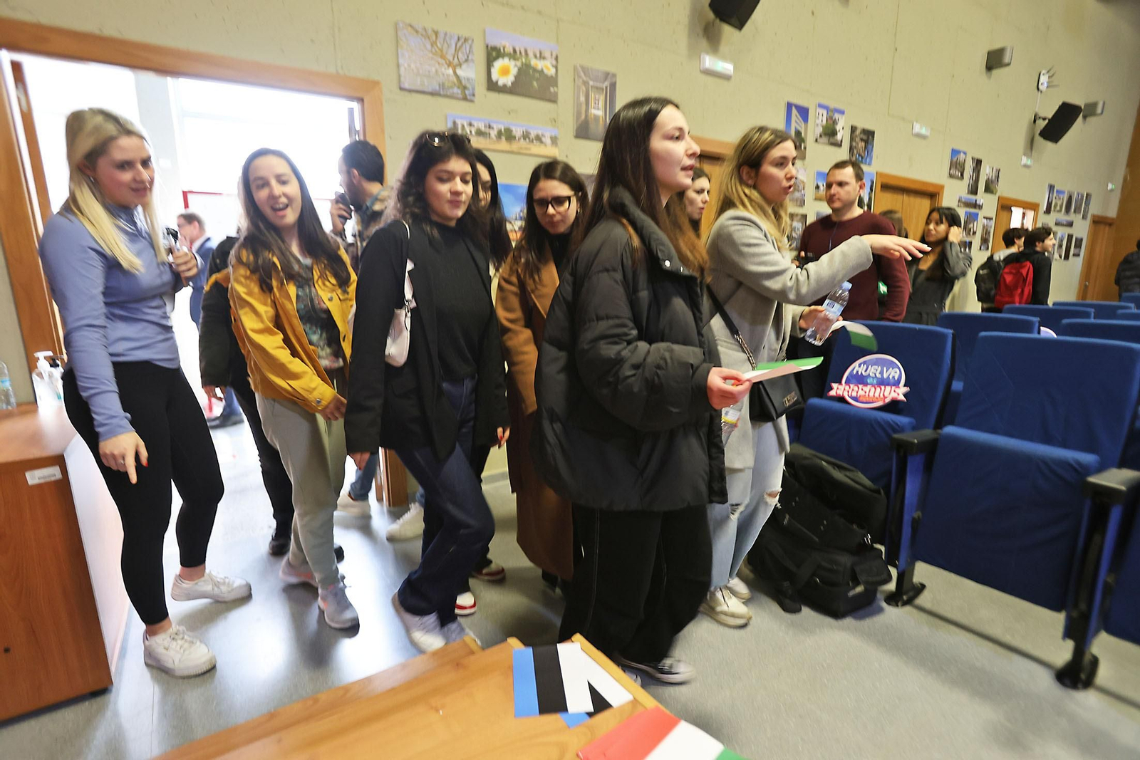 Imágenes de la Welcome Ceremony para dar la bienvenida al alumnado Erasmus que estudiará en la UHU