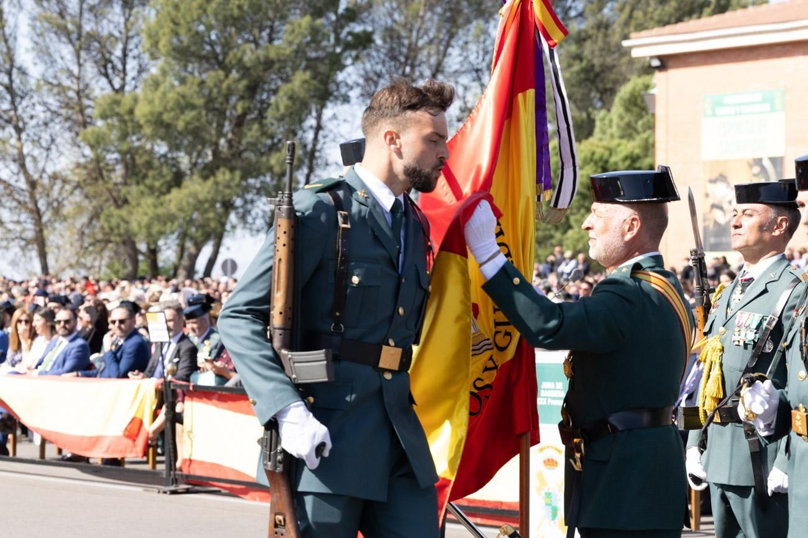 Acto de jura de bandera de la 130ª promoción de guardias civiles de la Academia de Baeza
