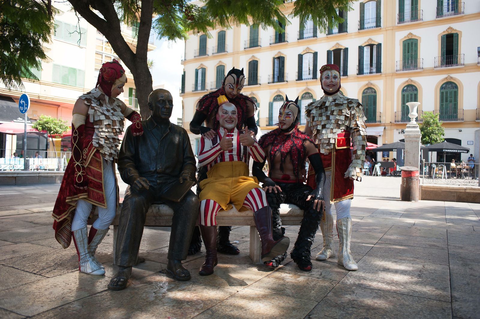 Presentación del espectáculo 'Kooza' del Circo del Sol en Málaga