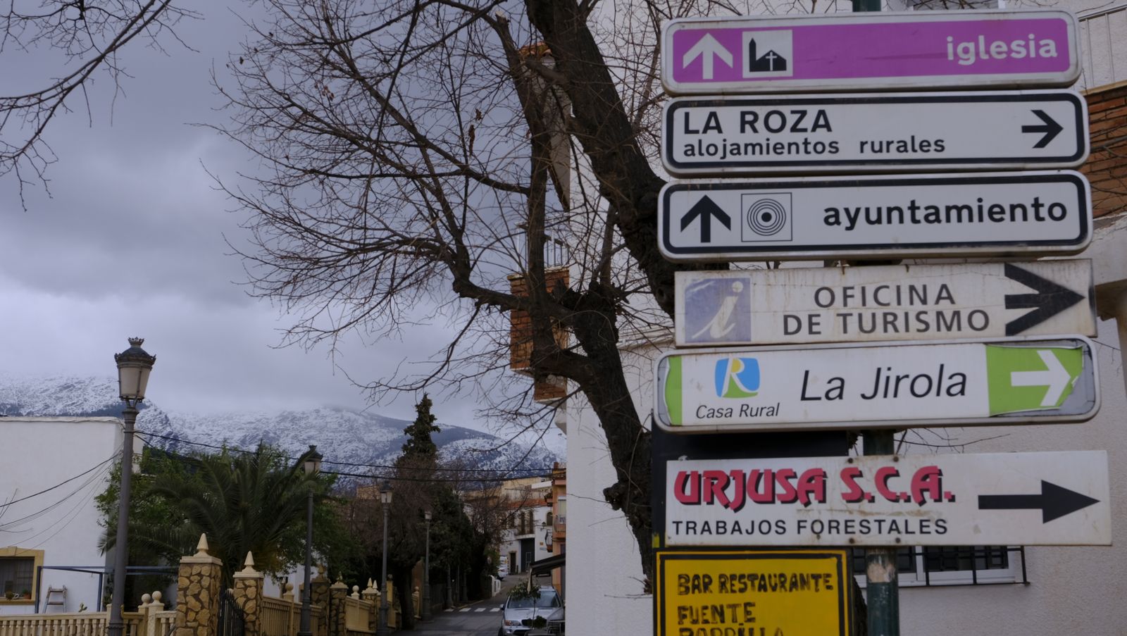 Imágenes del temporal de nieve en la provincia de Almería.