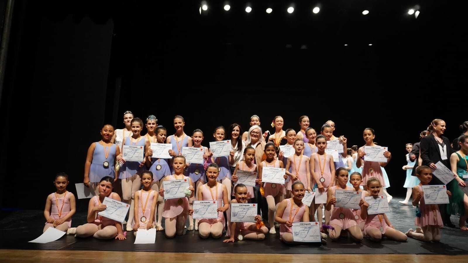 Grupo de jóvenes bailarinas