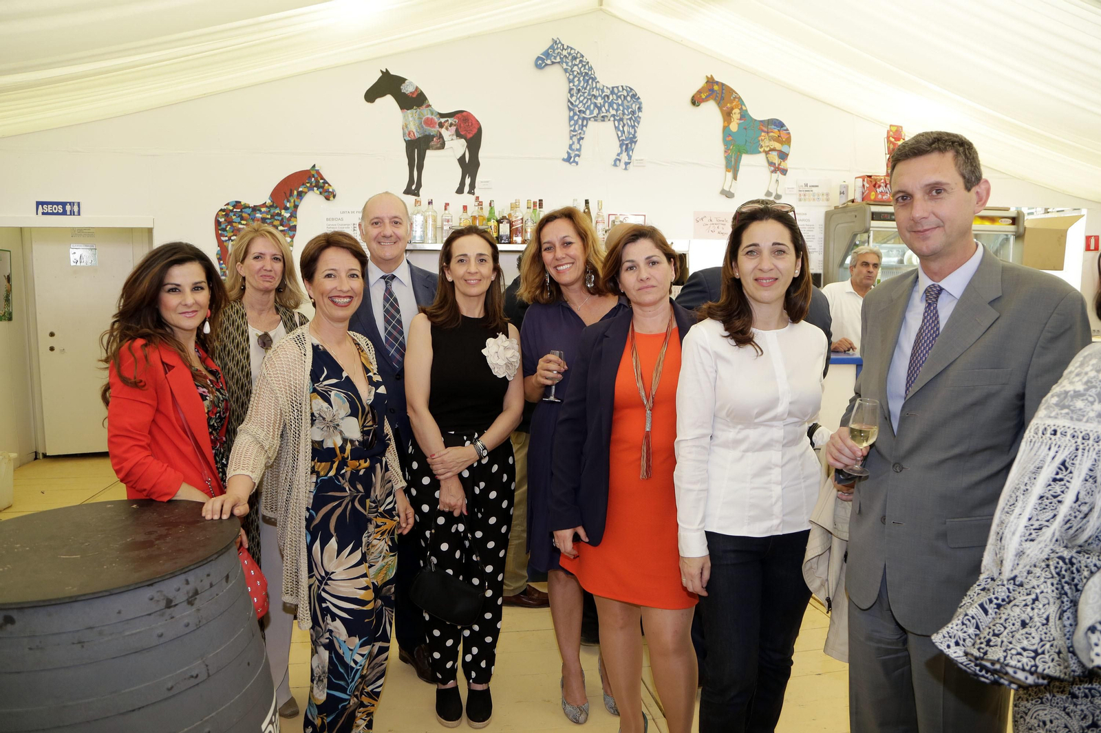 Cristina Martín, Chari Lagomazzini, Alejandro Ruiz Cortina, Carmen Caro, Mª Mar Buzón y Margarita Caro, de Oculsur.