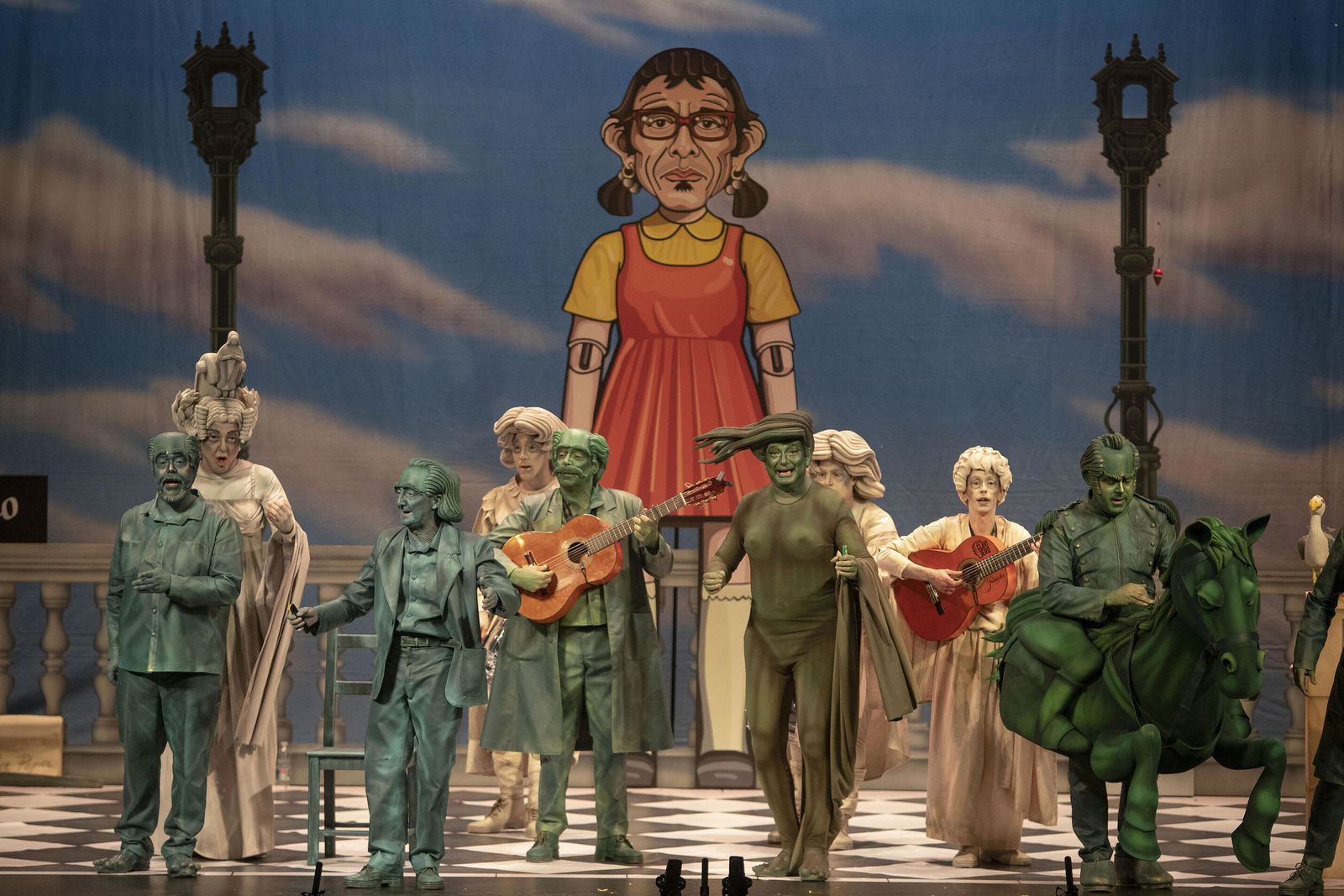 La chirigota Los caradura de Cadi