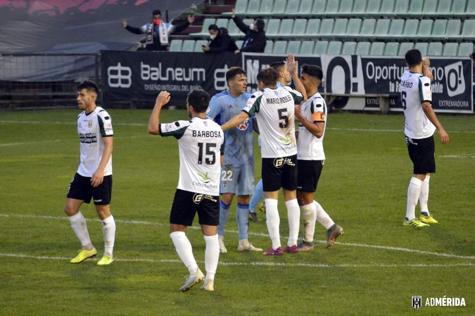 Celebración del triunfo del Mérida