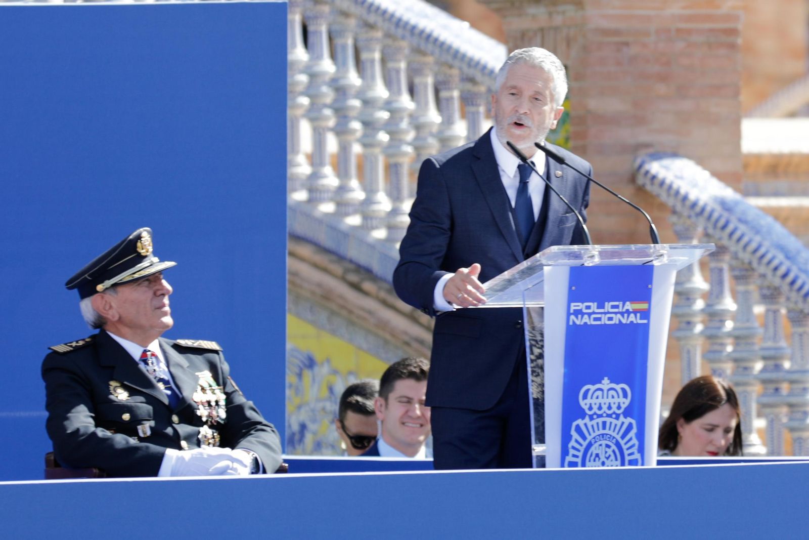 Plaza de España. Día de la Policía Nacional