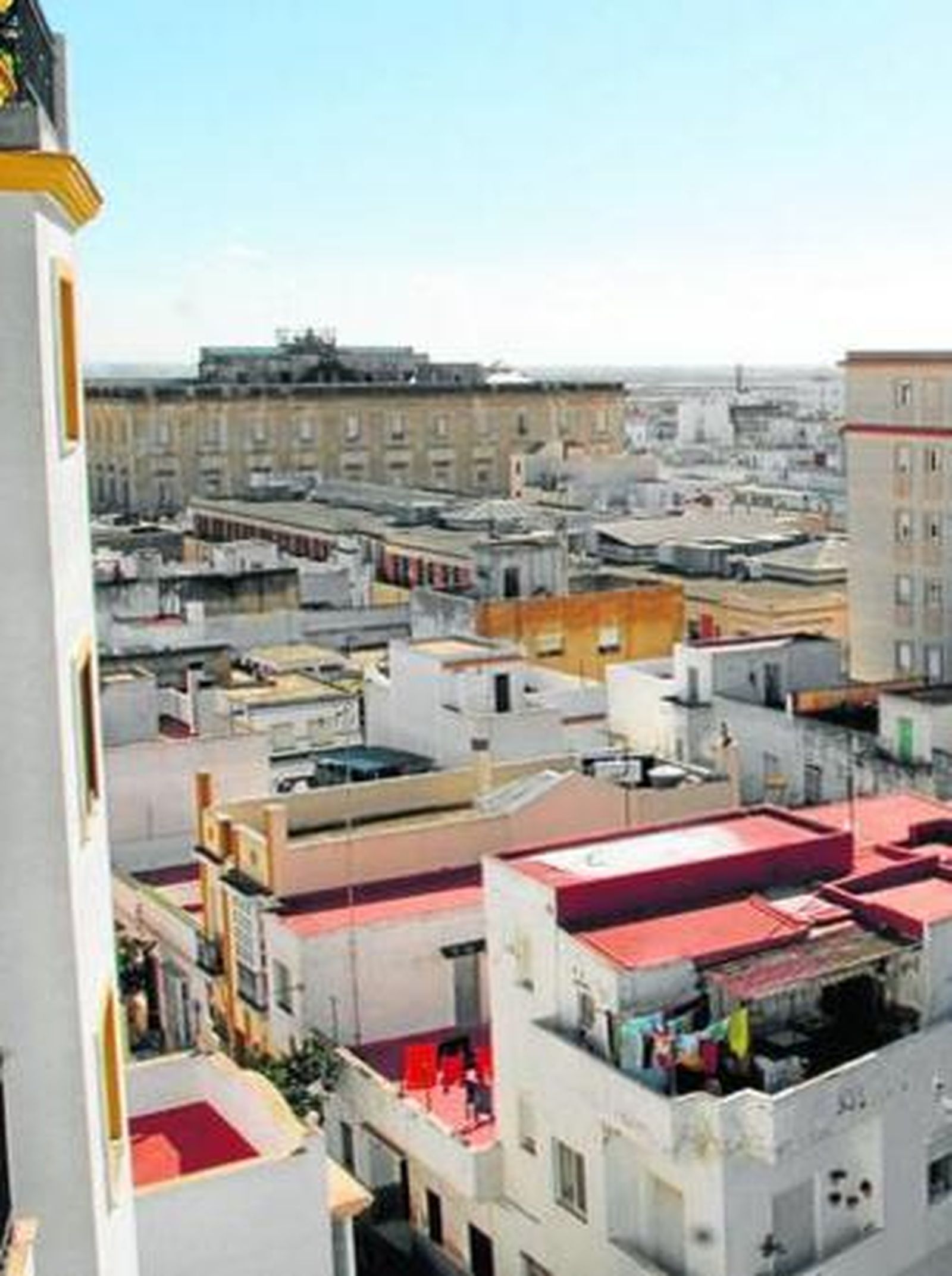 Panorámica del casco histórico de San Fernando tomada desde una azotea.