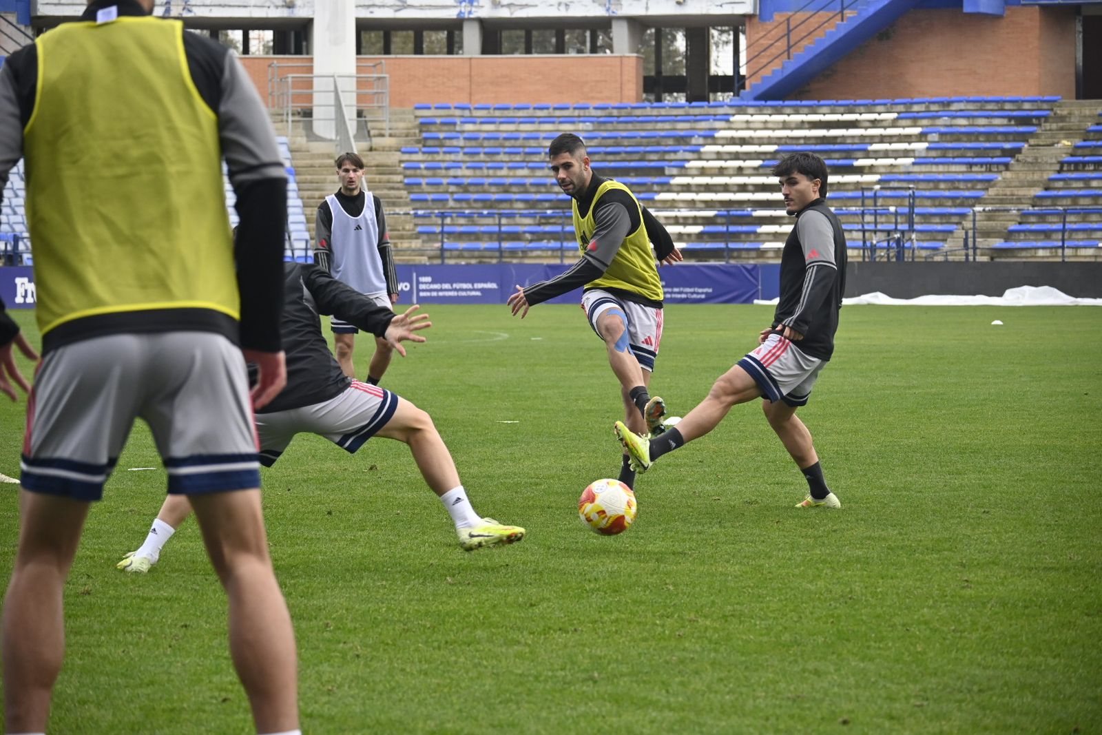 Las fotografías del entrenamiento del Recre en el Nuevo Colombino