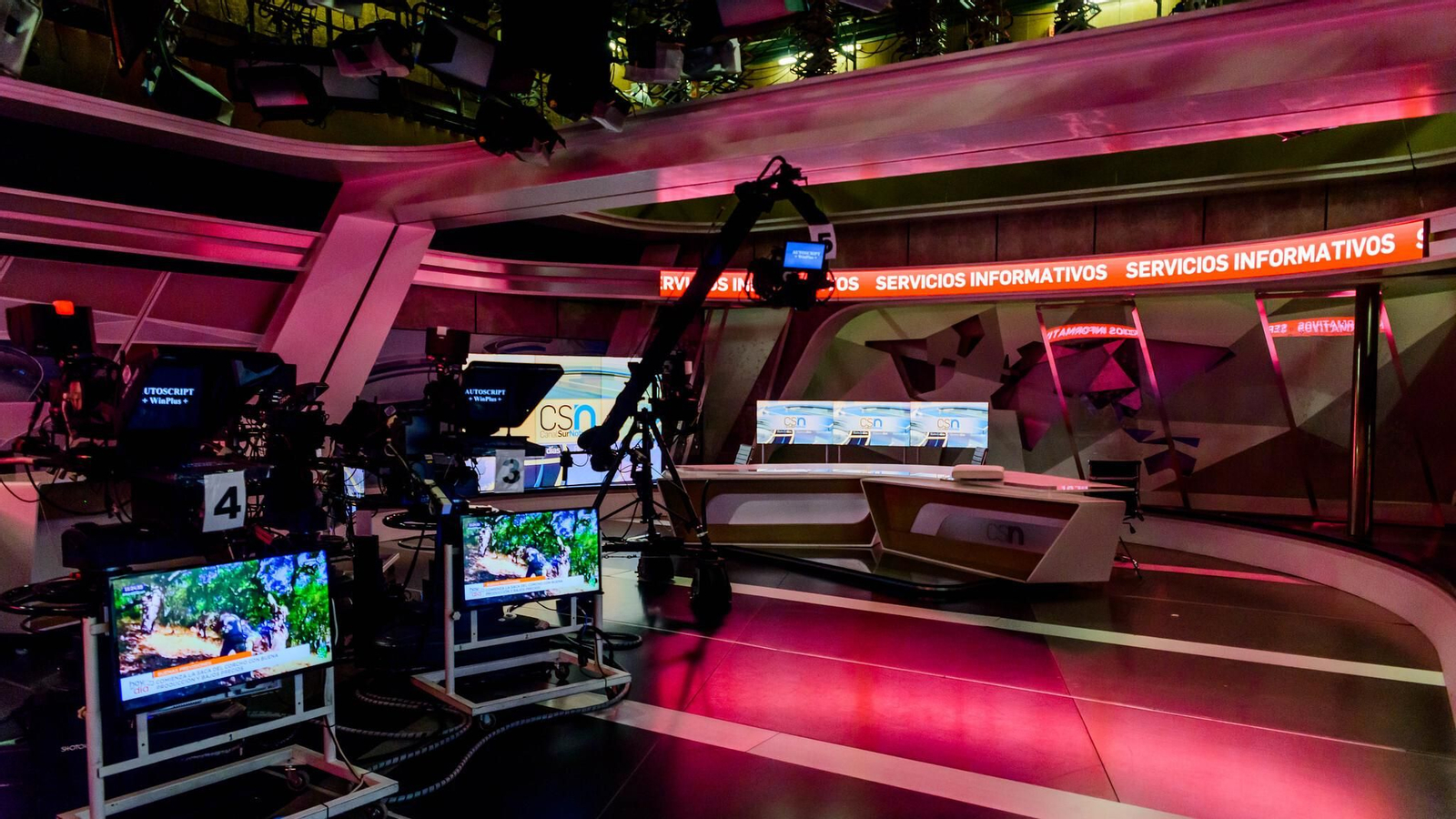 El plató de informativos de Canal Sur