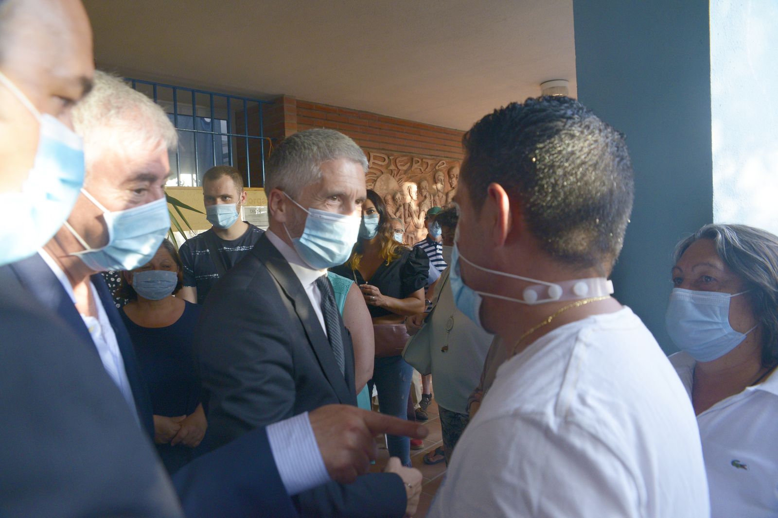 Fotos de la visita del Ministro del Interior a La Linea