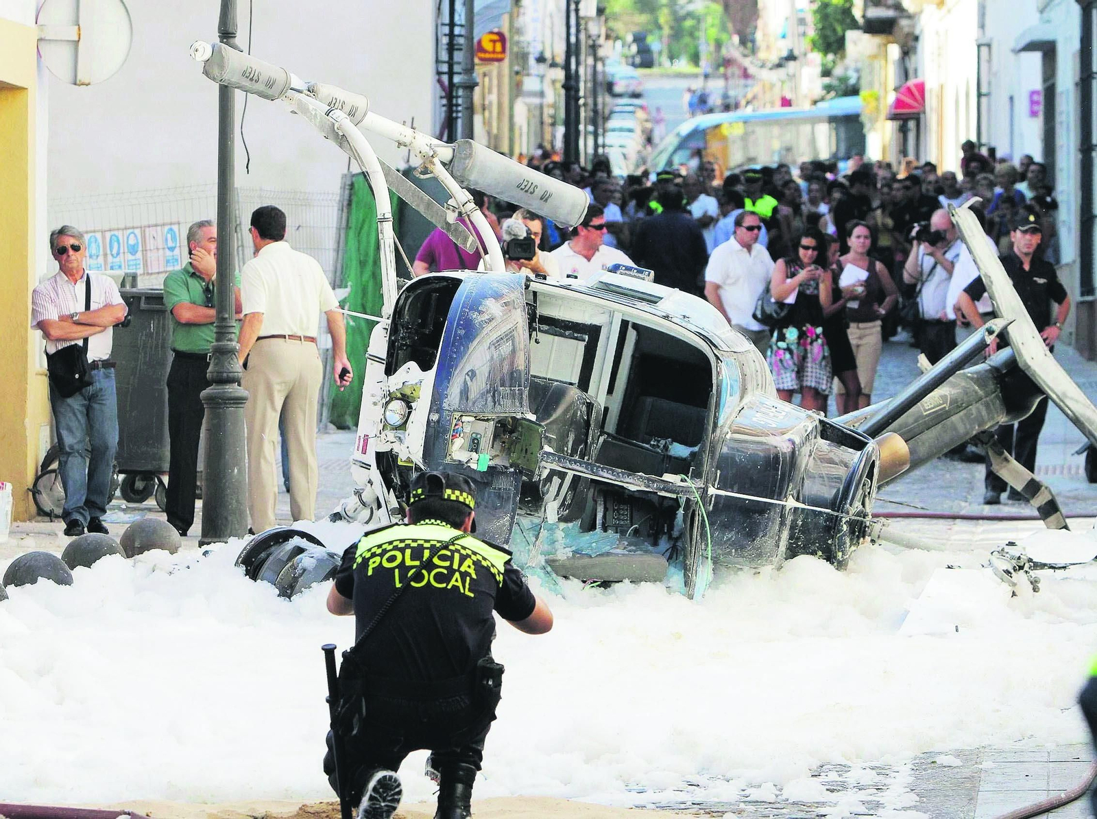 Una imagen del accidente ocurrido hace ya diez años.