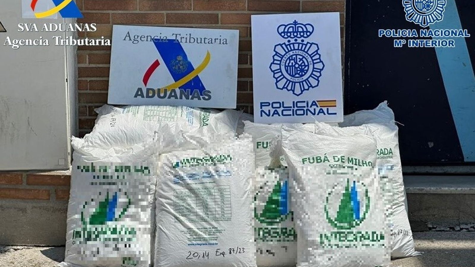 La cocaína incautada.