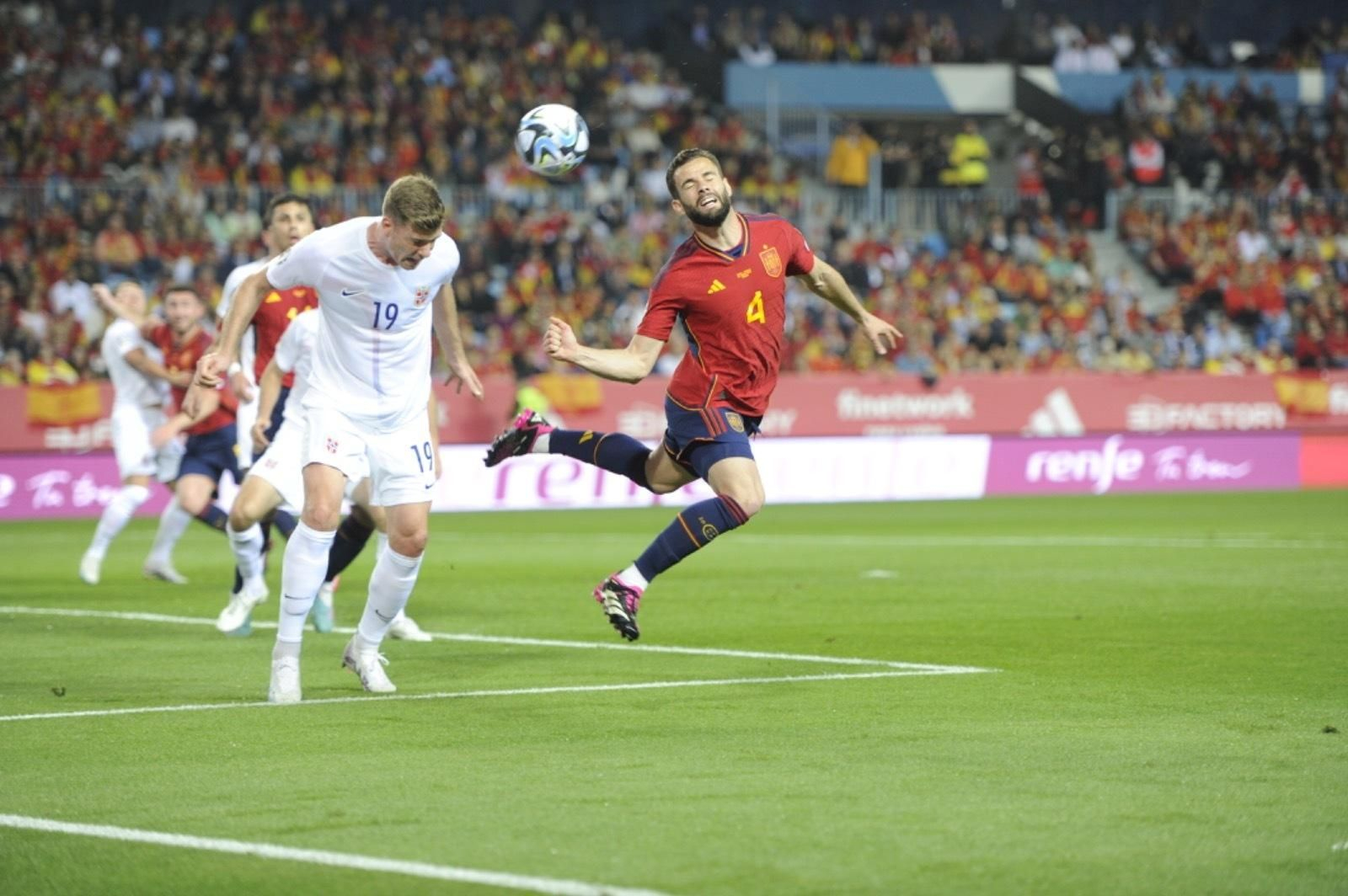 El España-Noruega de Málaga, en fotos