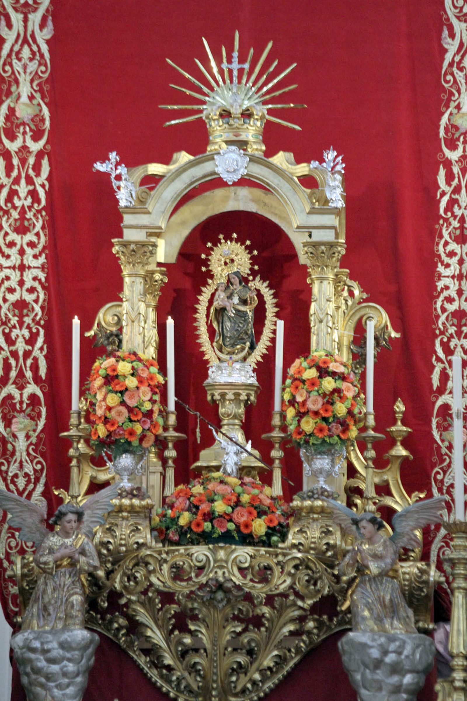 La Patrona, durante el último día de la novena.