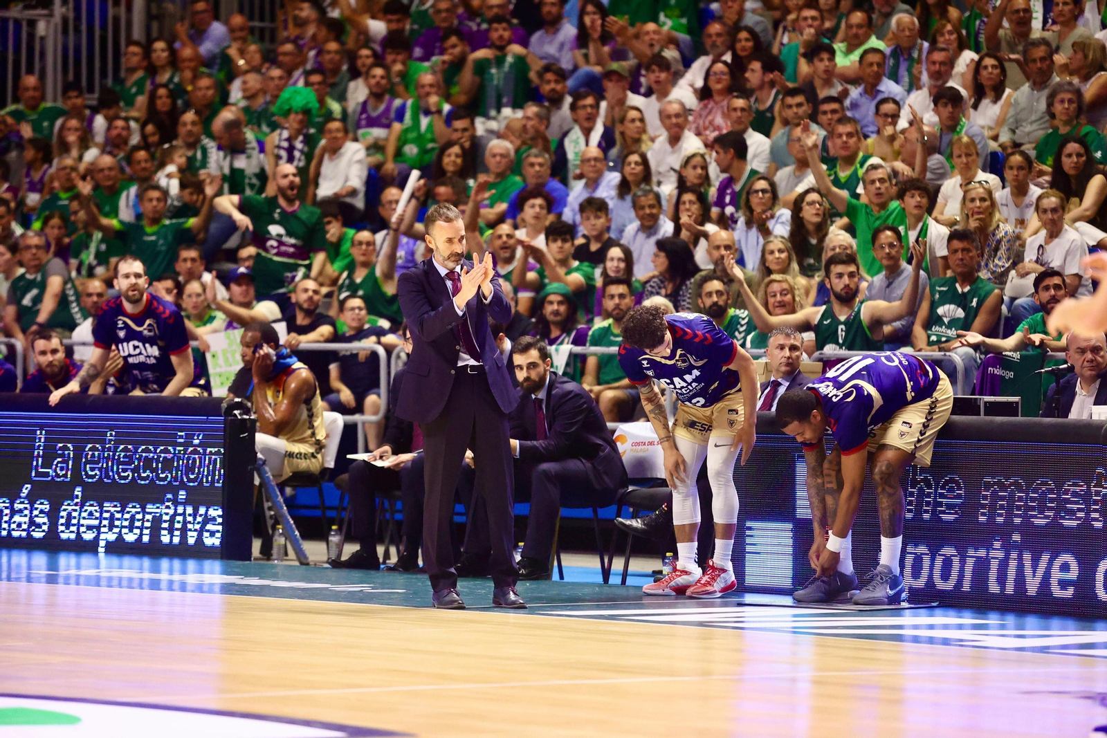 El quinto partido entre el Unicaja y el UCAM Murcia, en imágenes