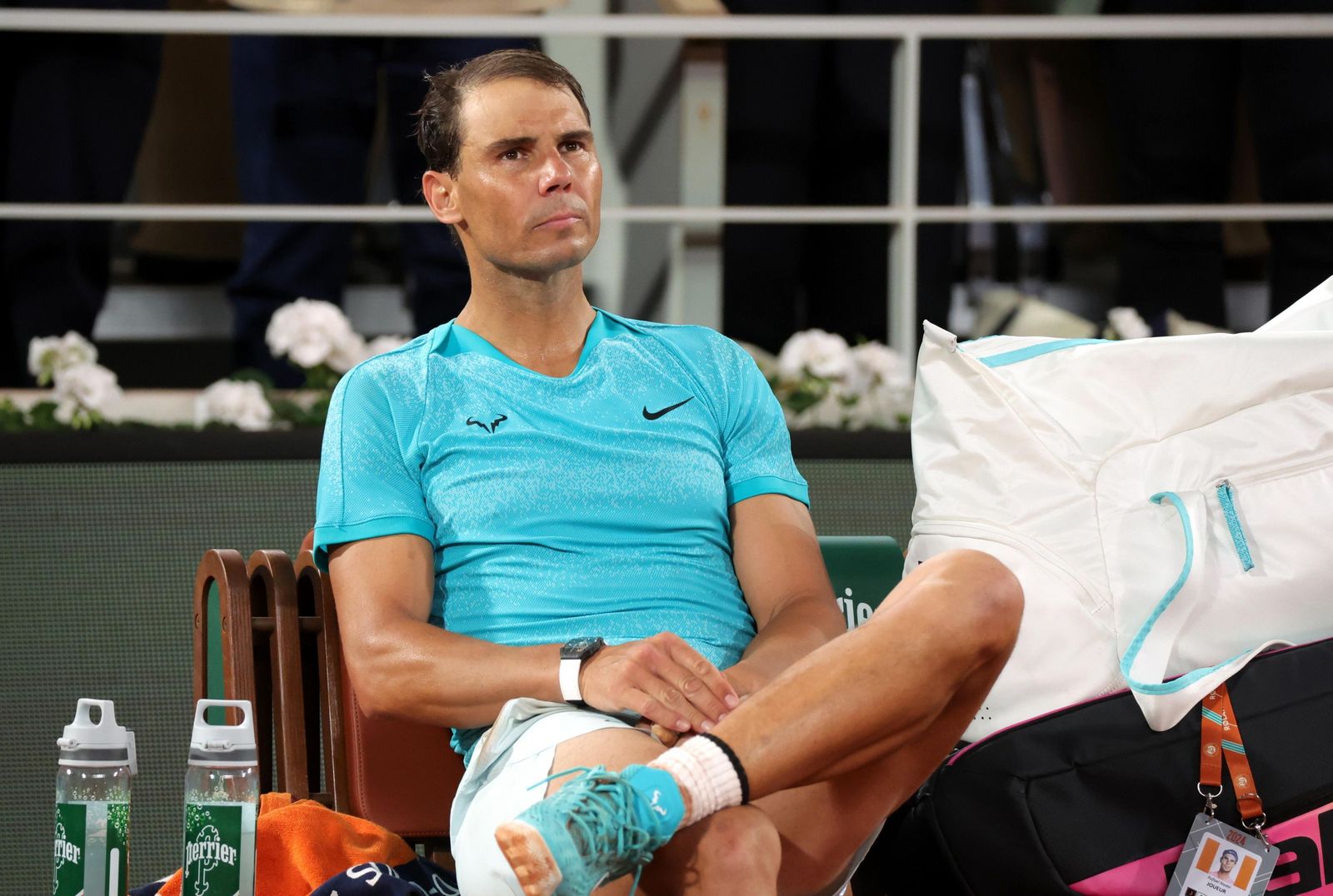 Las fotos del adiós de Nadal en Roland Garros
