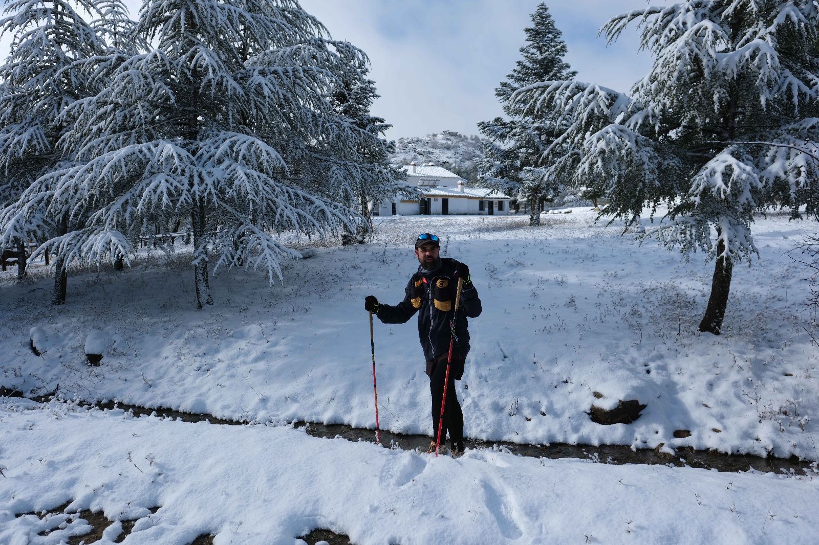 La nieve tiñe de blanco la Serranía de Ronda