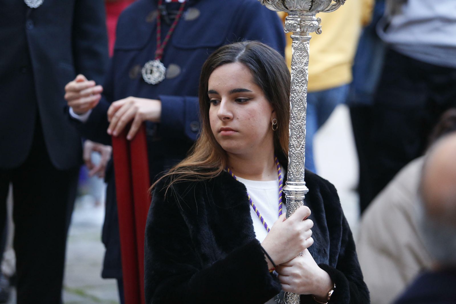 El vía crucis oficial de las cofradías de Granada, en imágenes