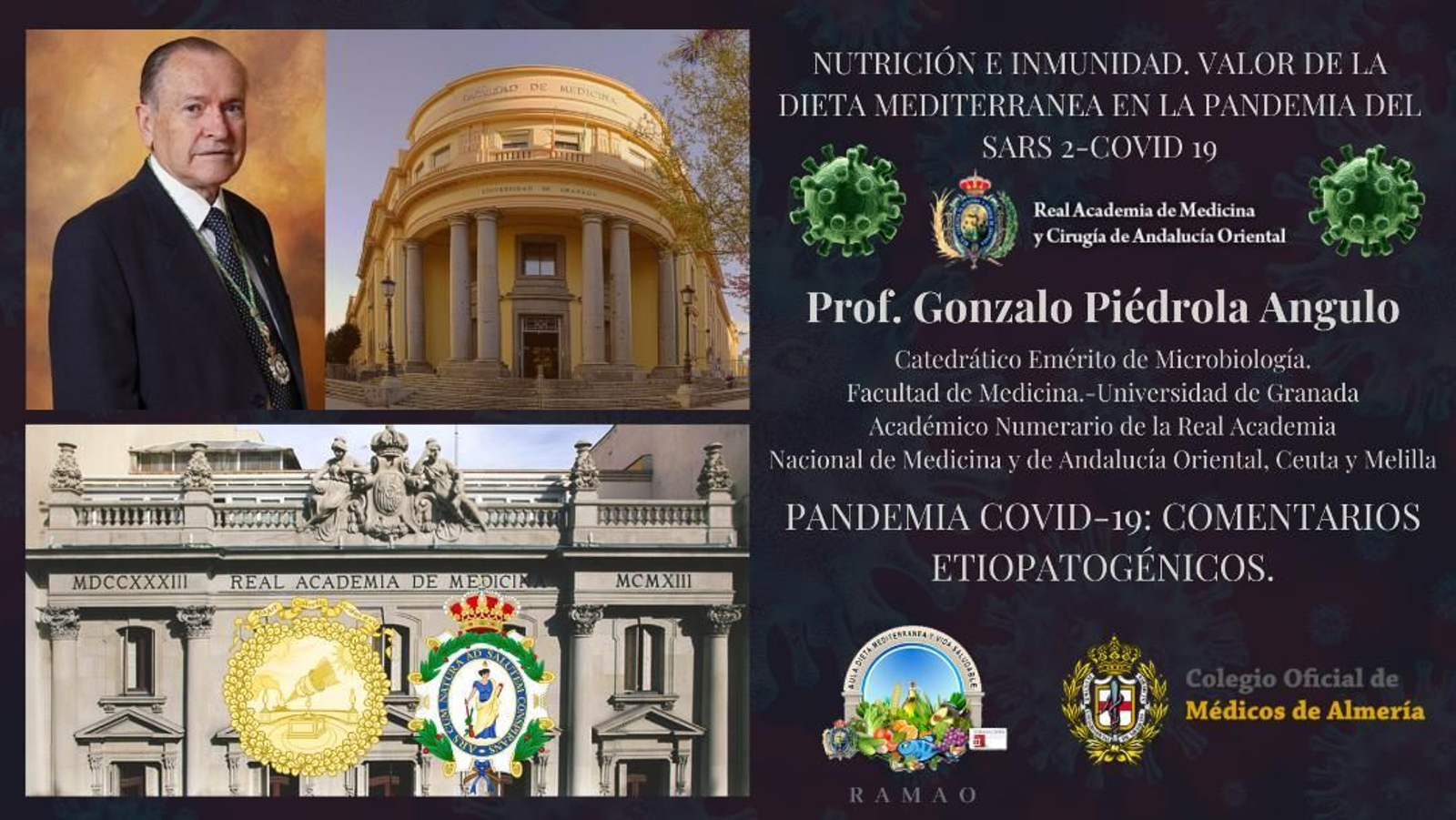 Profesor Gonzalo Piédrola Angulo, Catedrático Emérito de Microbiología