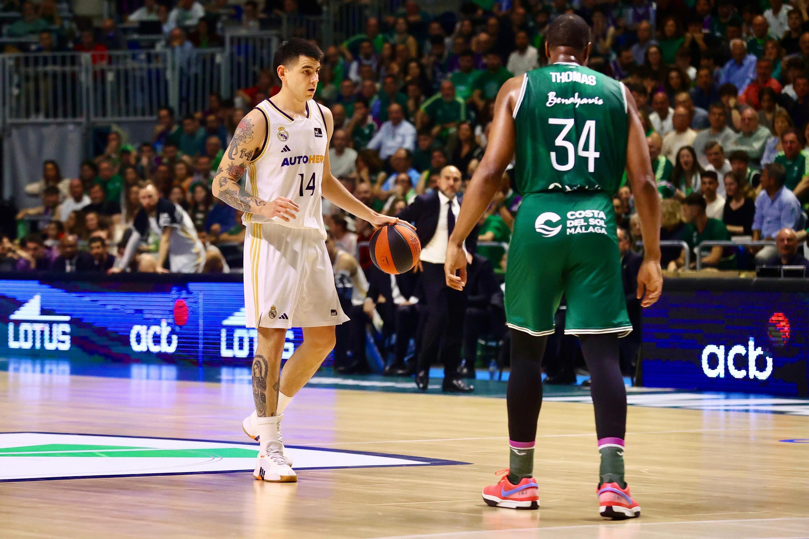 El Unicaja - Real Madrid, en fotos
