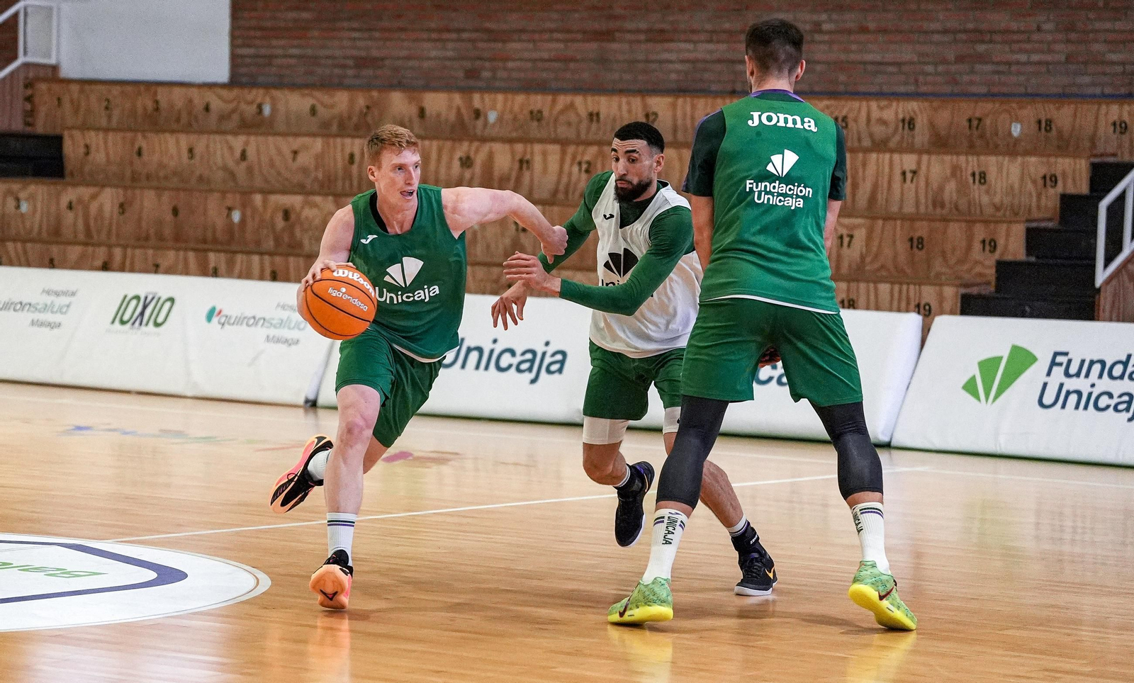 El primer entrenamiento de Chase Audige con el Unicaja
