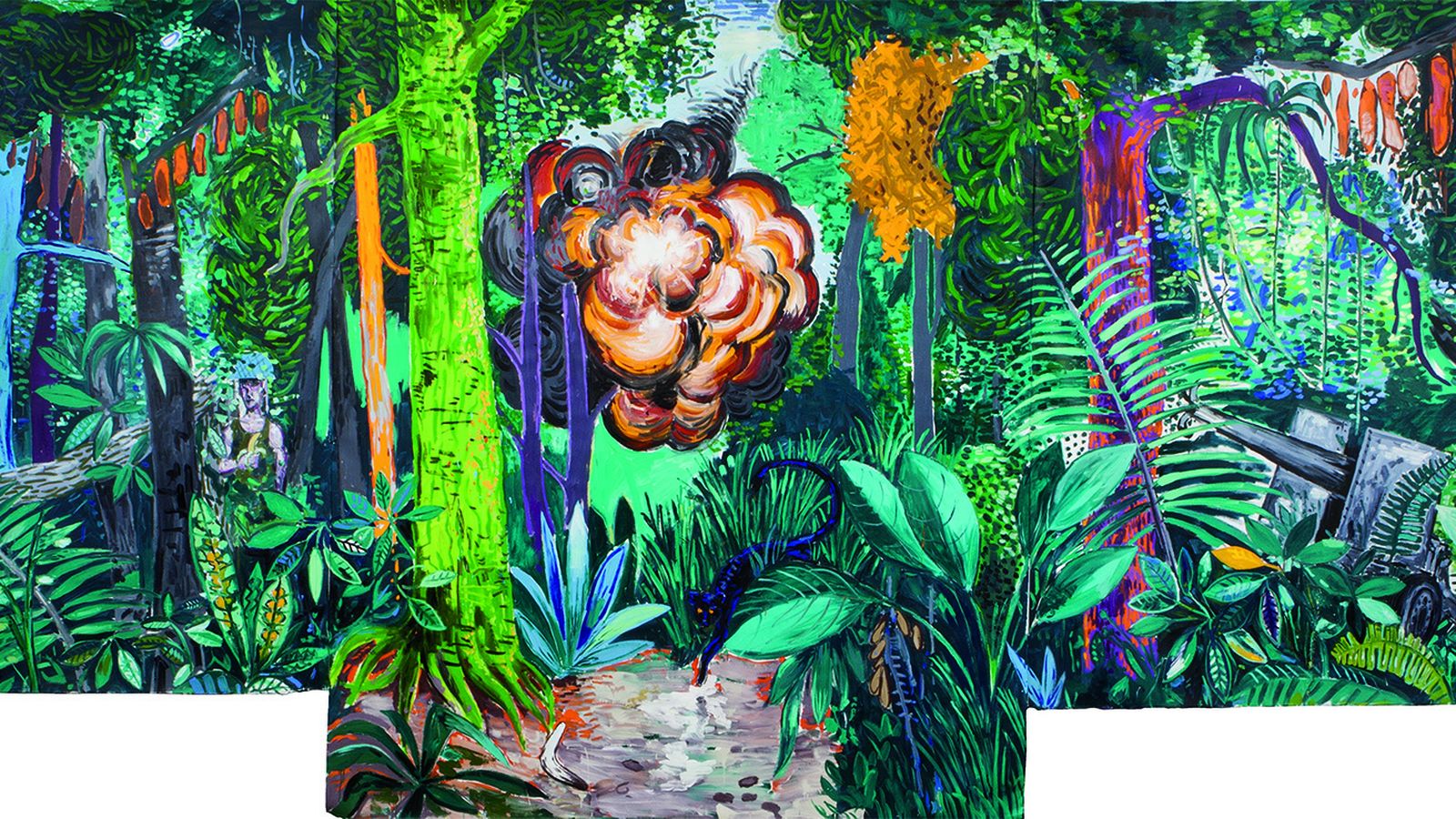 'Atocha', 2014, óleo sobre lienzo de Abraham Lacalle.