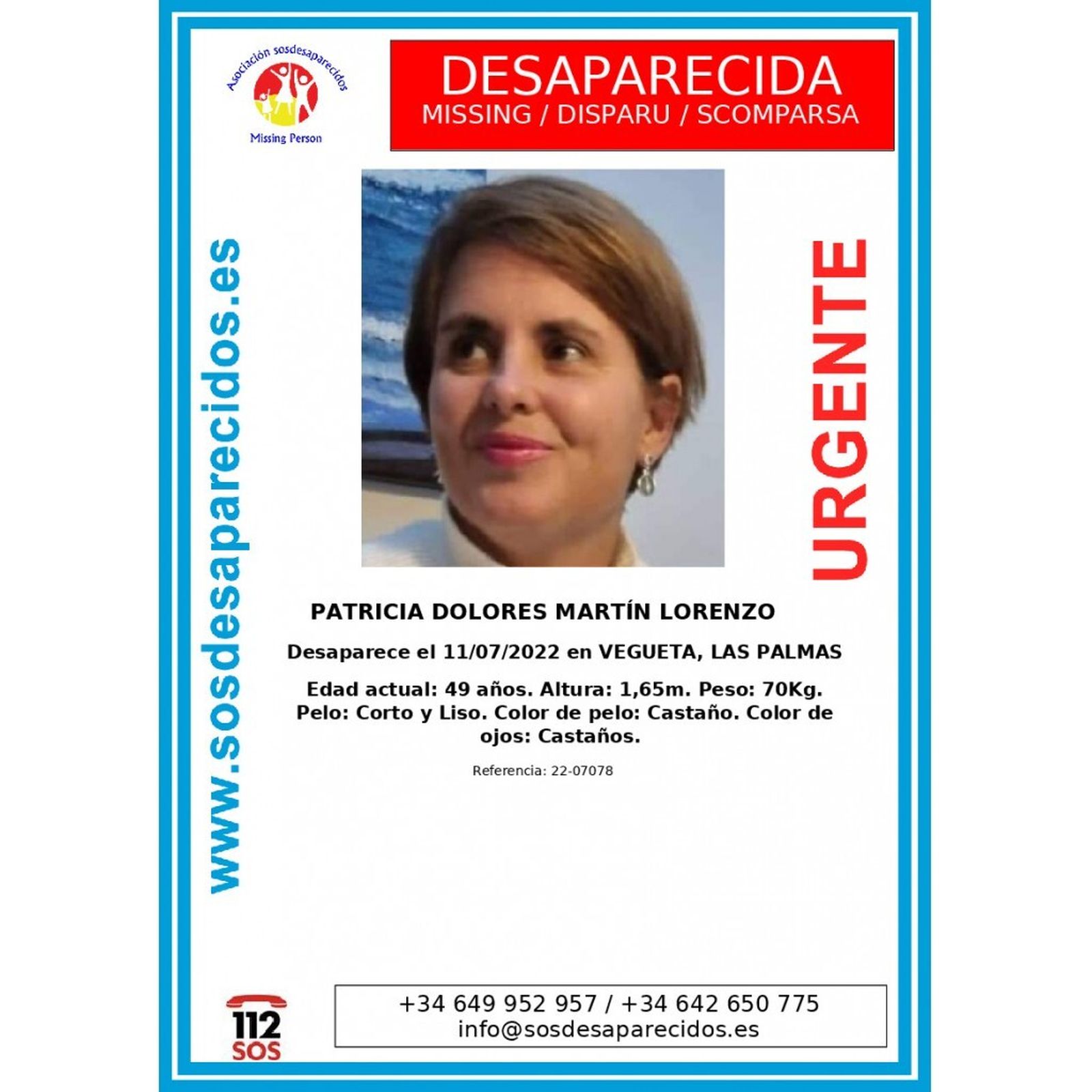 Cartel de la desaparecida