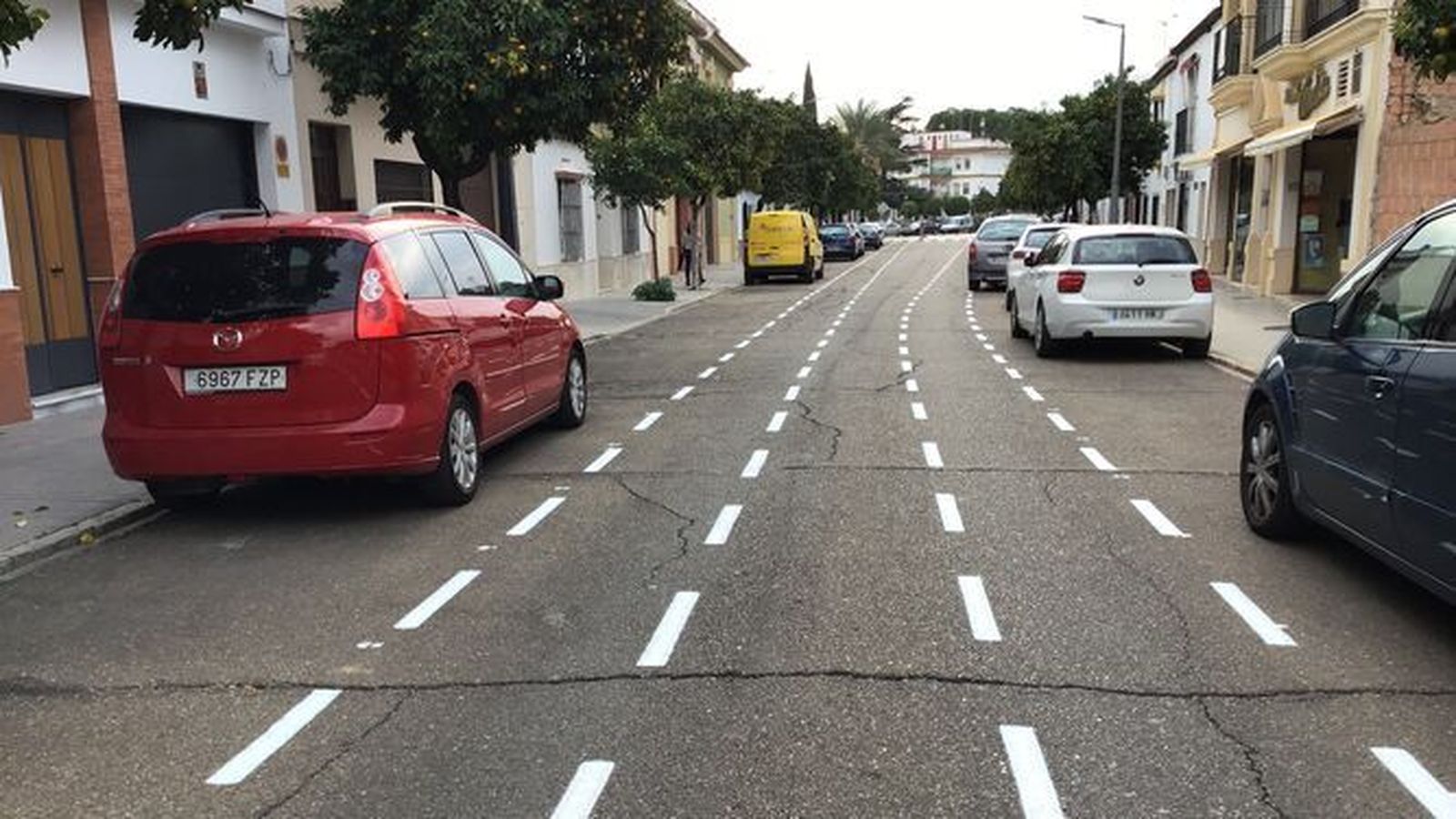 Revuelo en las redes sociales por el carril bici de Palma del Río