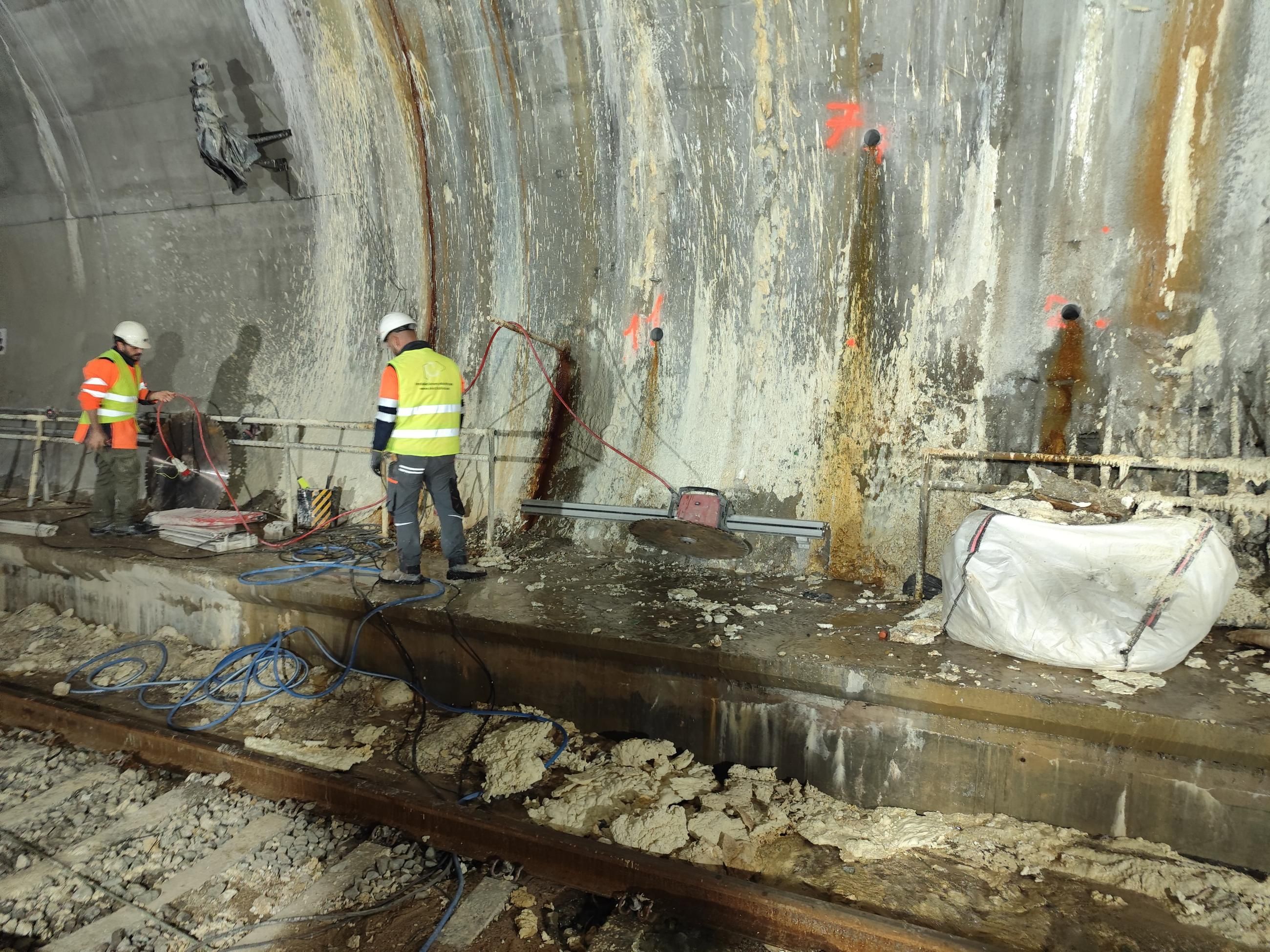 AVE a Málaga: Adif avanza en los trabajos para reparar el túnel del Valle de Abdalajís y prevé terminar en febrero
