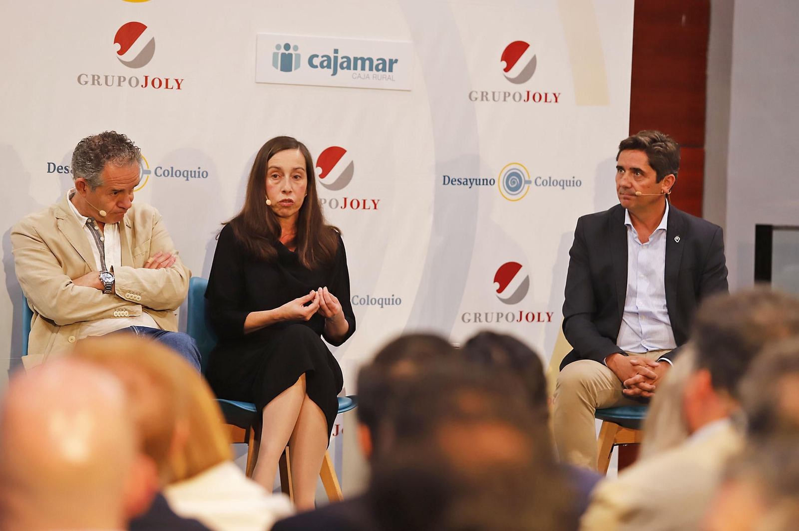 Las imágenes en el Desayuno-Coloquio del Grupo Joly "Competitividad innovación y eficiencia el sector de los frutos rojos ante el reto de la sostenibilidad"