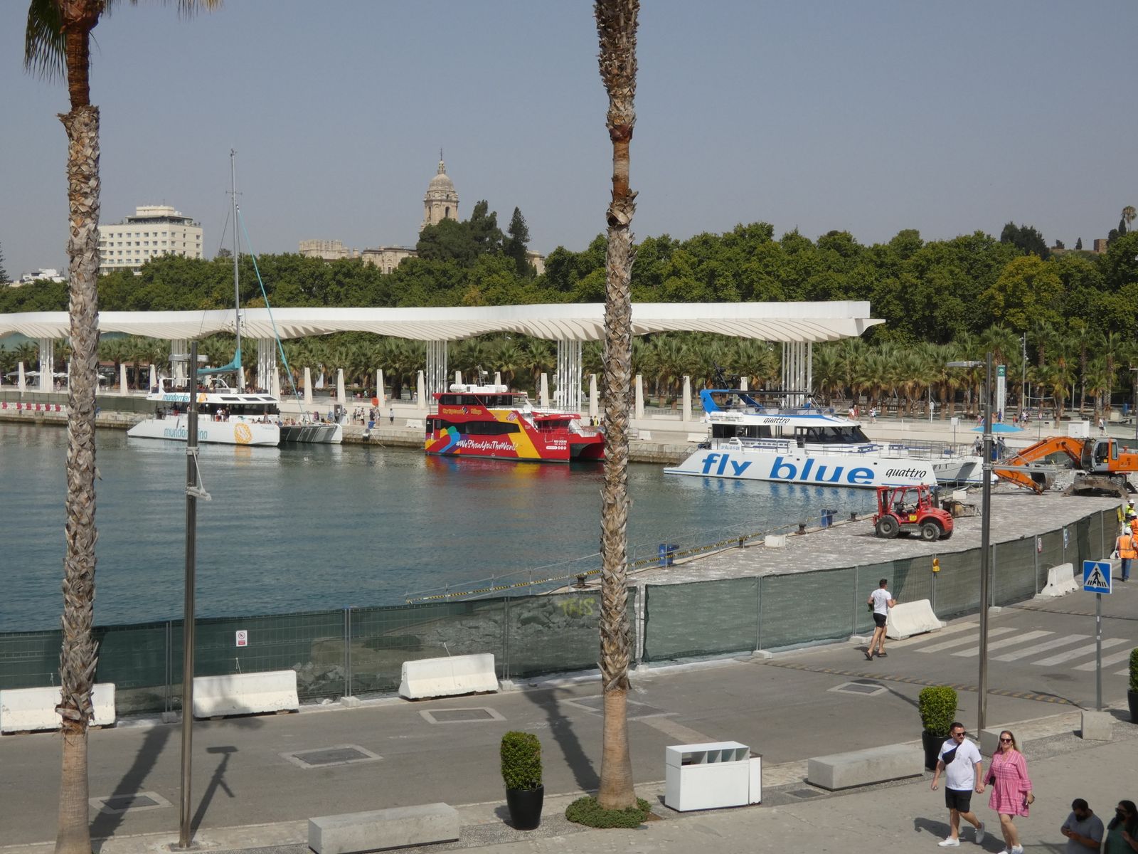 ‘Golondrinas’ atracadas este fin de semana en el muelle dos del puerto de Málaga.