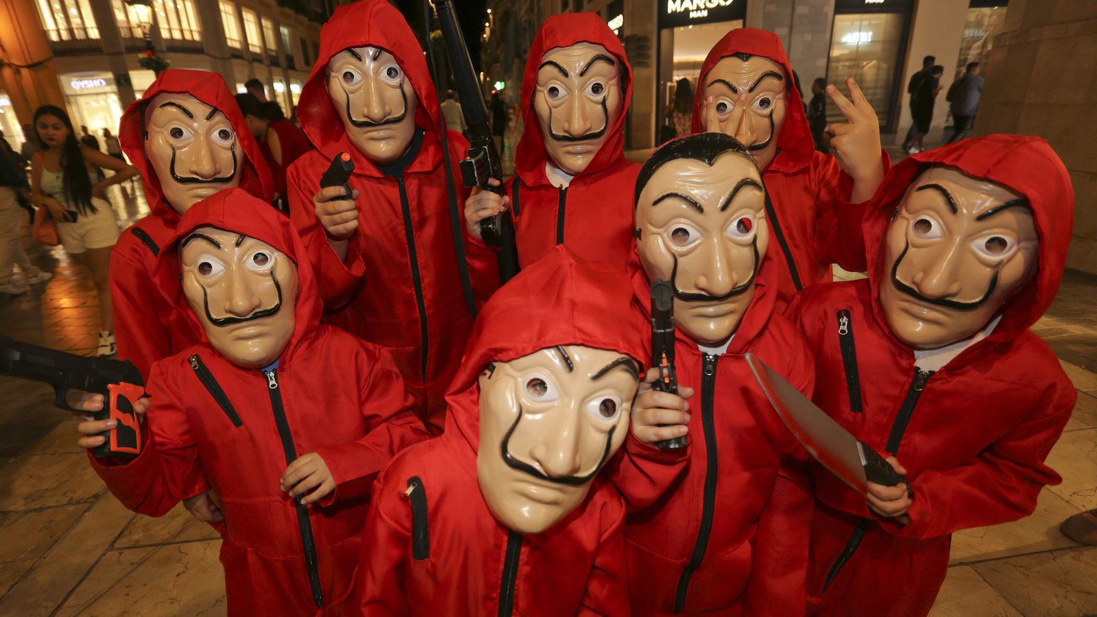 'La casa de papel' también se convirtió en disfraz protagonista en la noche de Halloween