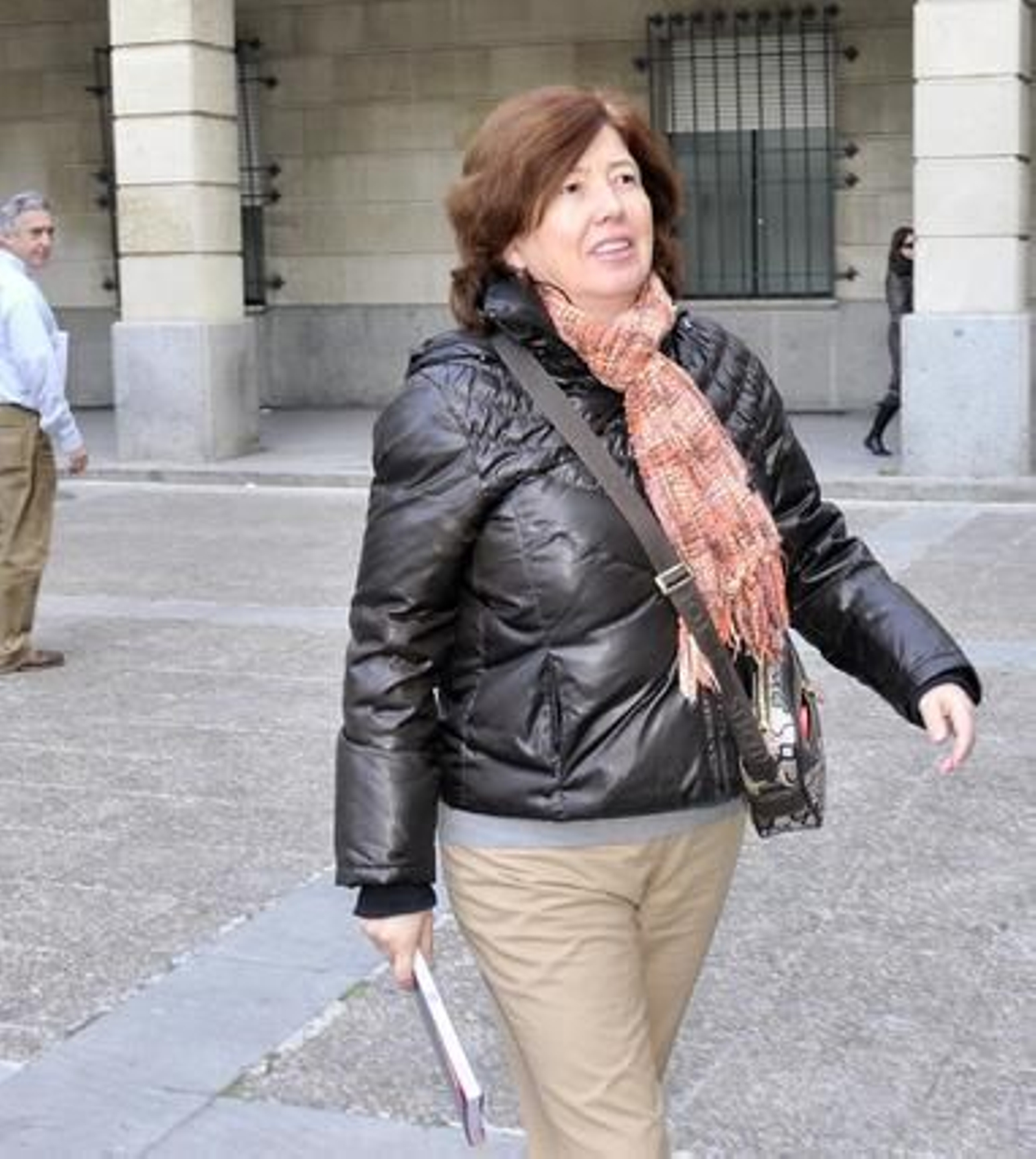 Paloma Pérez, la abogada de Miguel Carcaño, asesino confeso de Marta del Castillo, a su salida de los juzgados.  Foto: Juan Carlos Vázquez