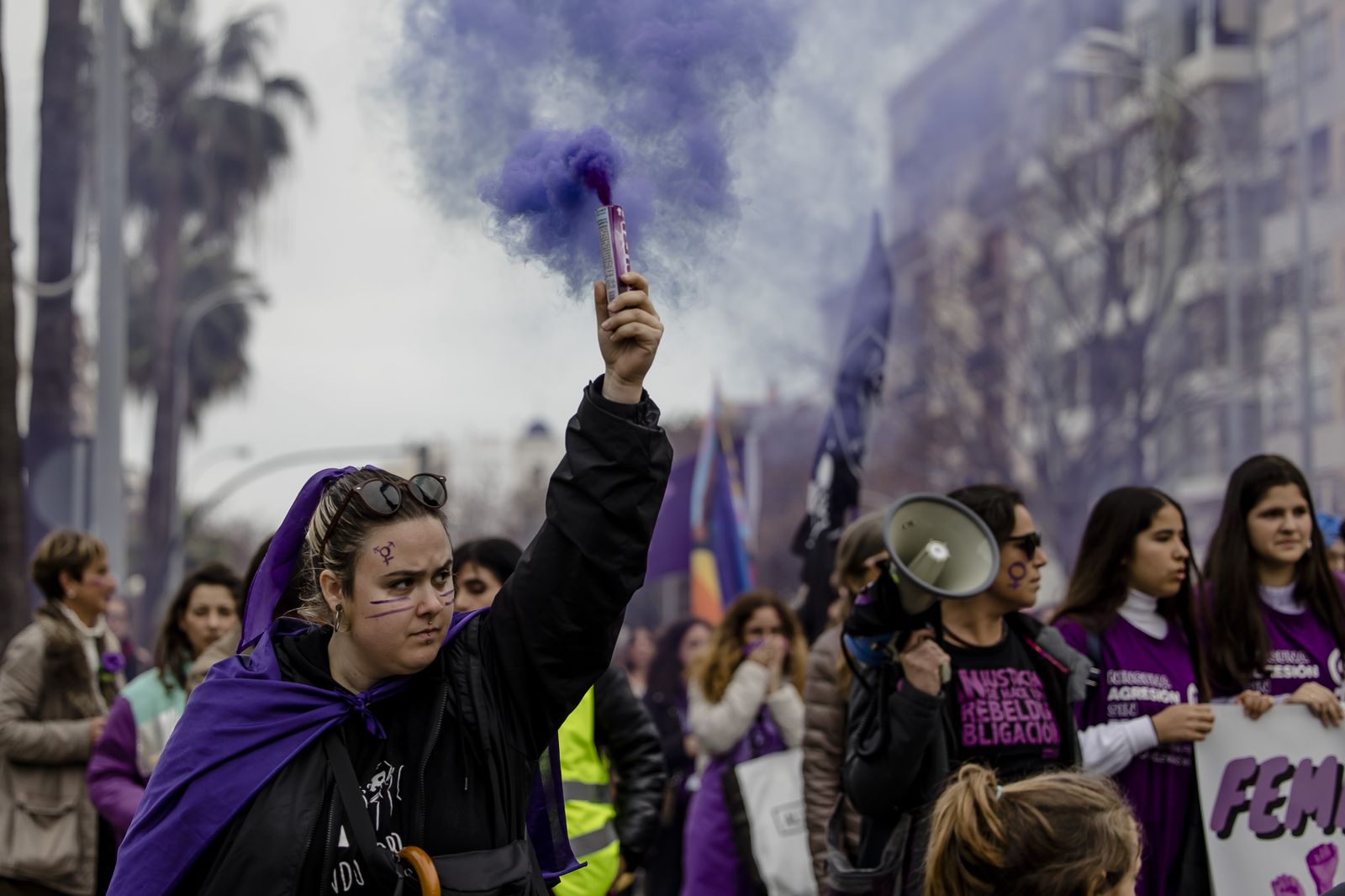 Las imágenes de la manifestación del 8M en Cádiz.