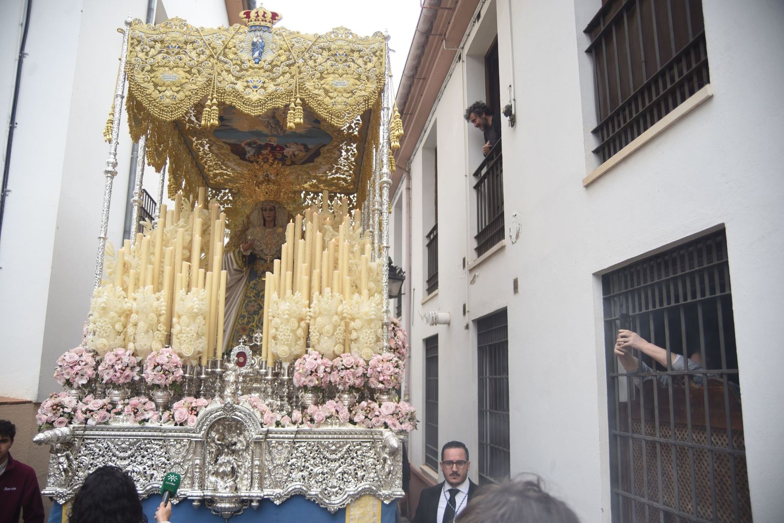 La Virgen de la Alegría, durante el pasado Domingo de Resurrección.