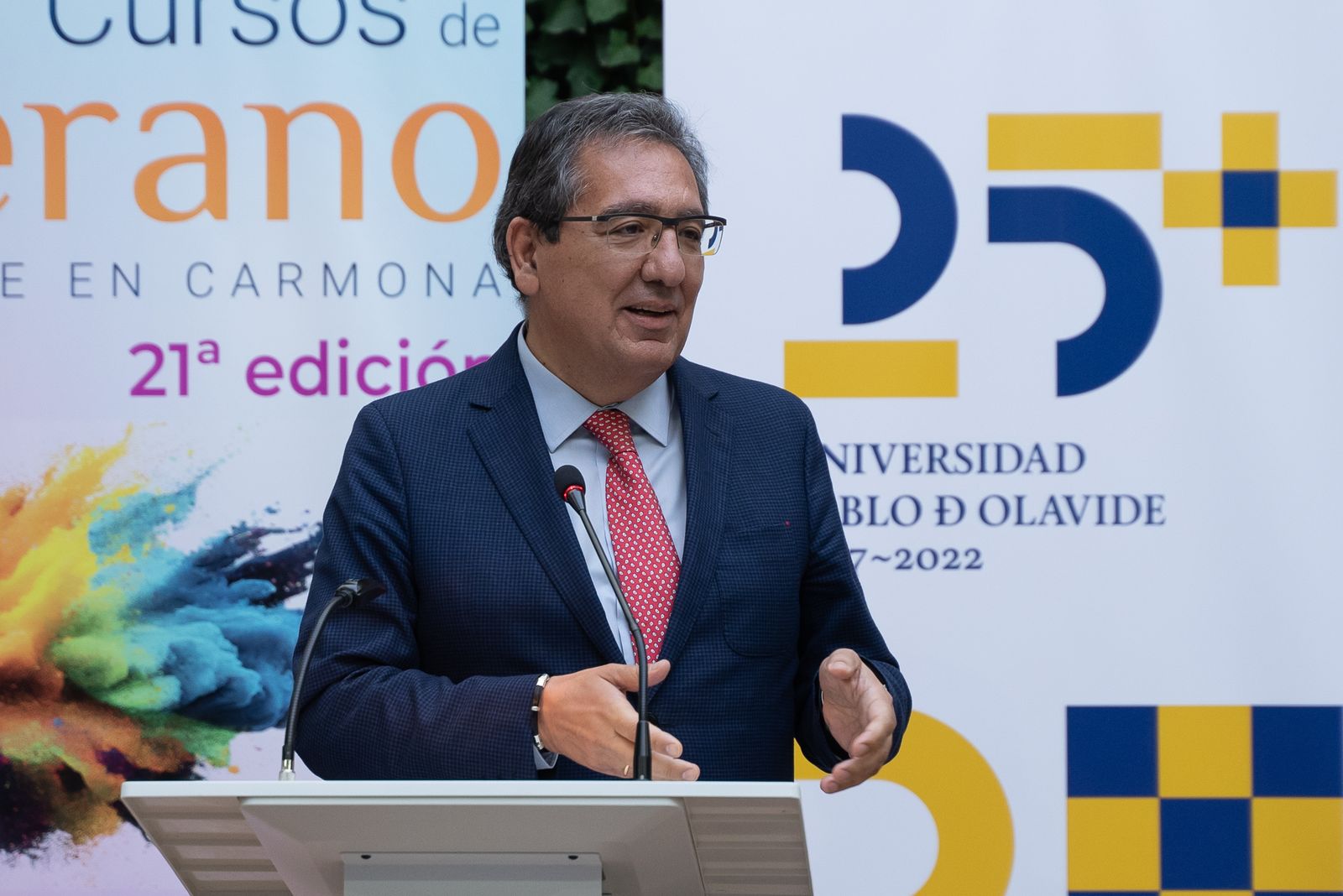 Antonio Pulido, durante la conferencia.