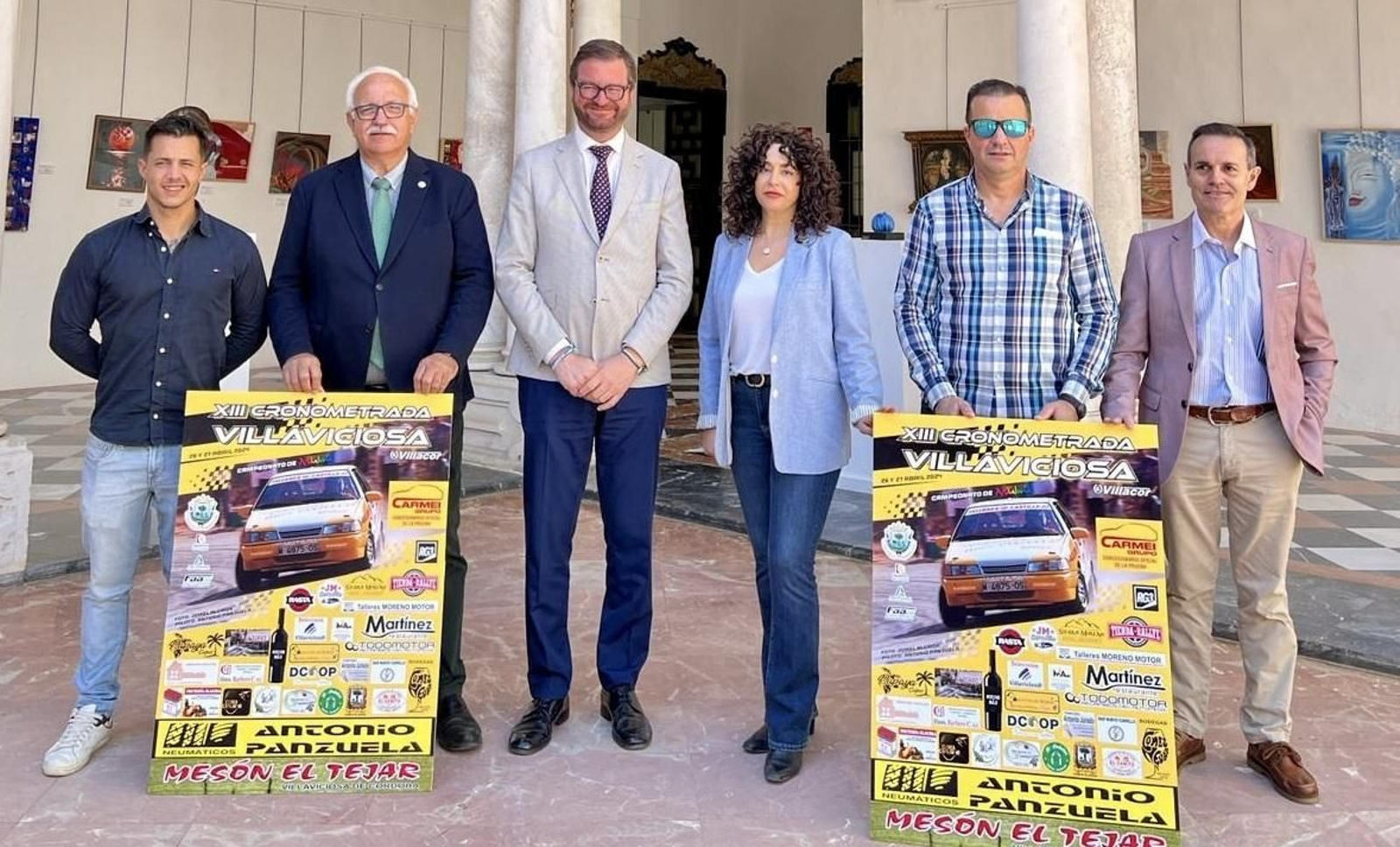 Las autoridades y organizadores, durante la presentación de la prueba.