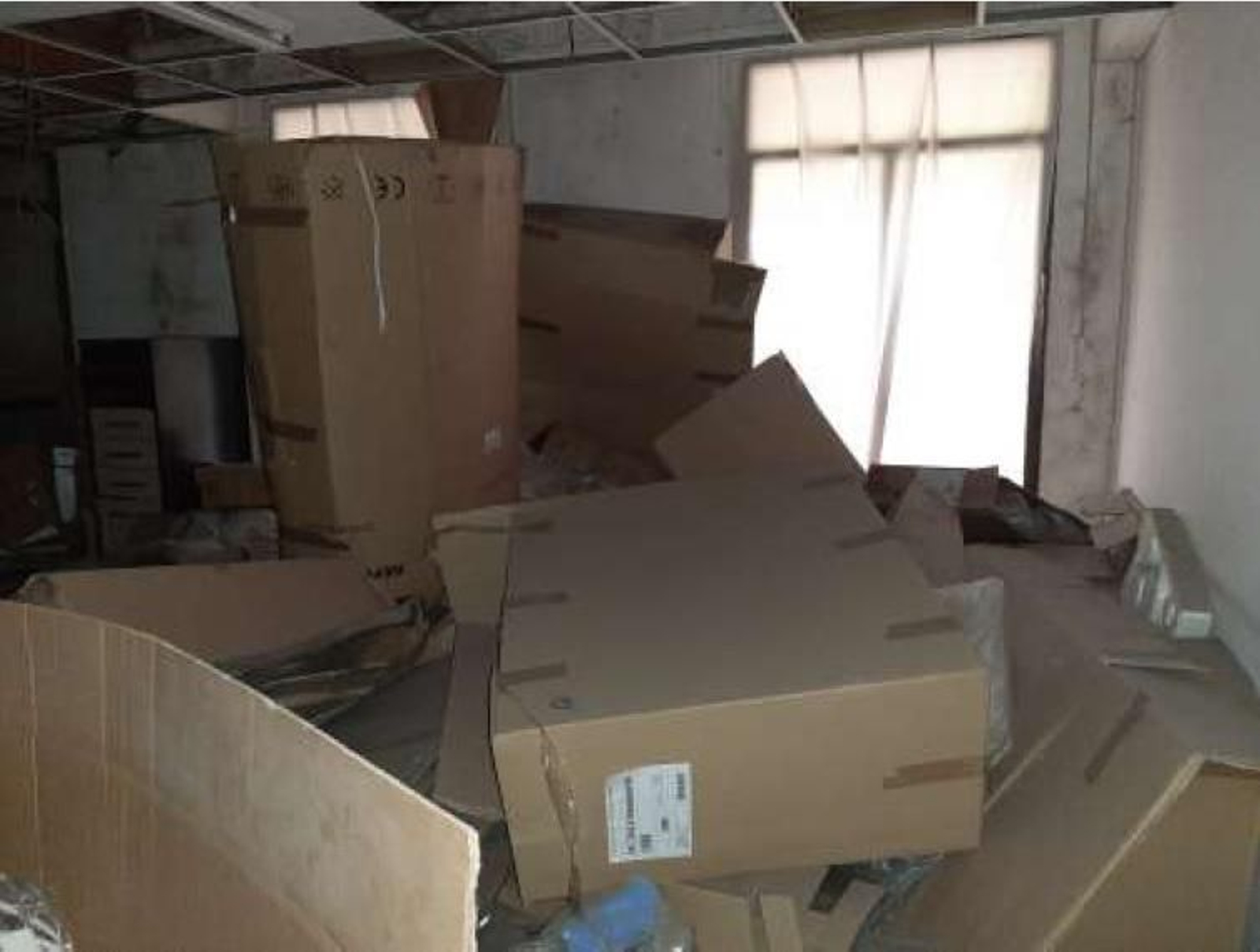 Suciedad acumulada en la antigua biblioteca de la calle Alfonso XII