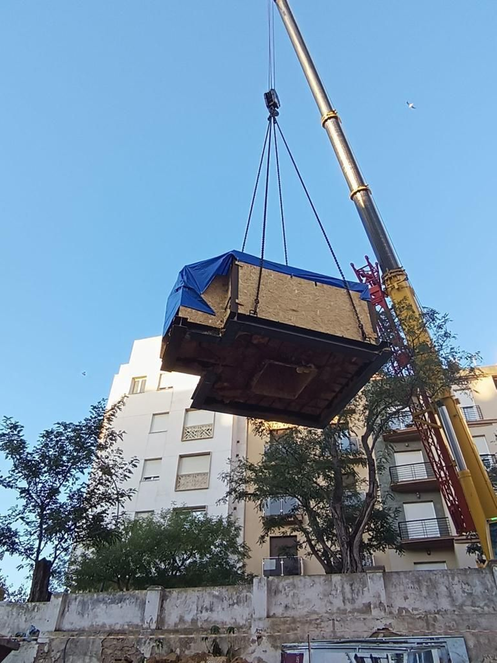 Todo el proceso de traslado del columbario romano a Kotinoussa